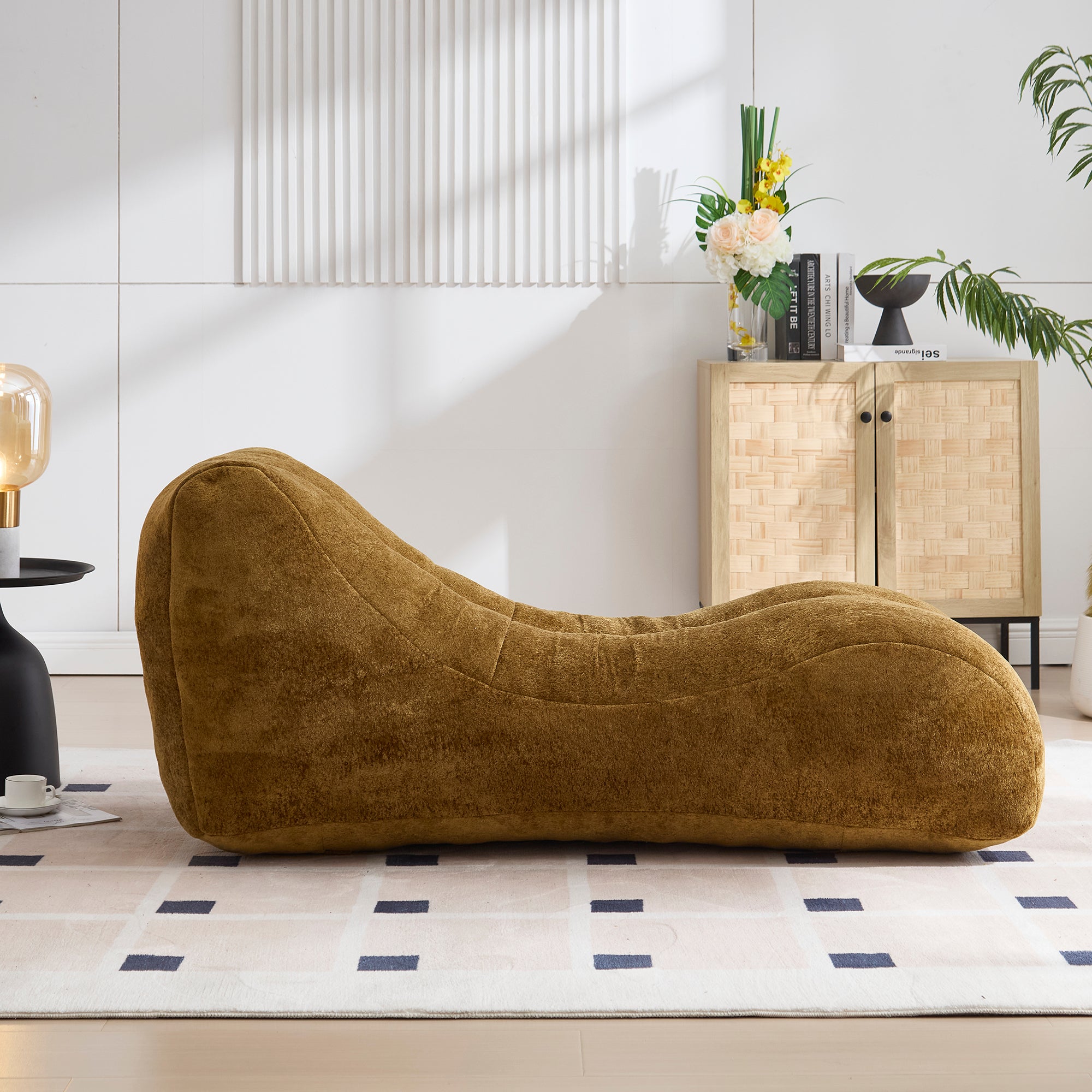 Bean bag sofa chair in living room setting