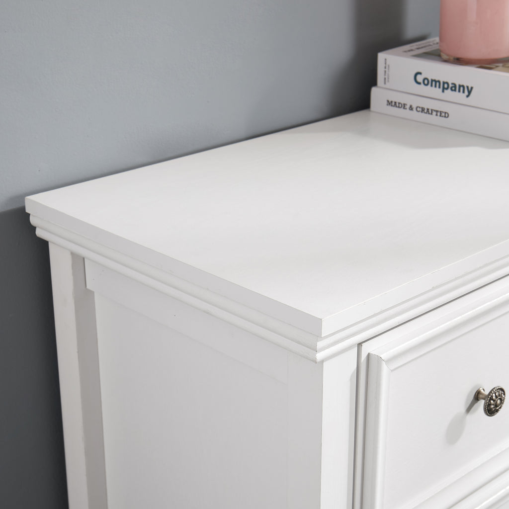 7-drawer MDF dresser top surface lamp display