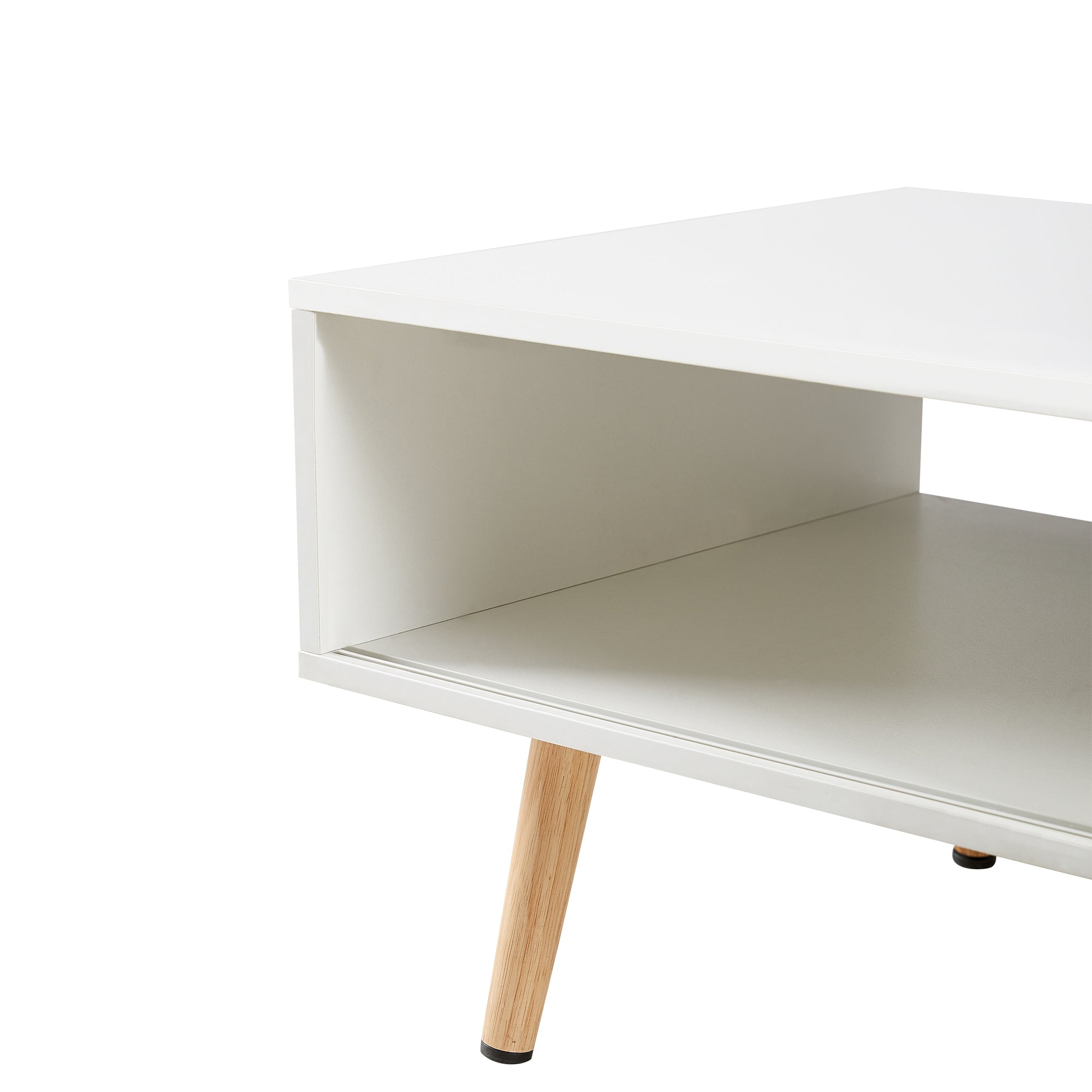 White rectangle coffee table assembly hardware included