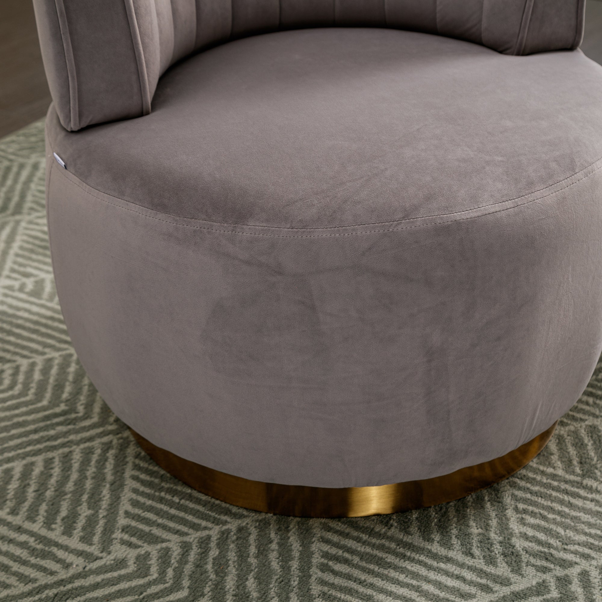 Barrel chair in home office or lounge