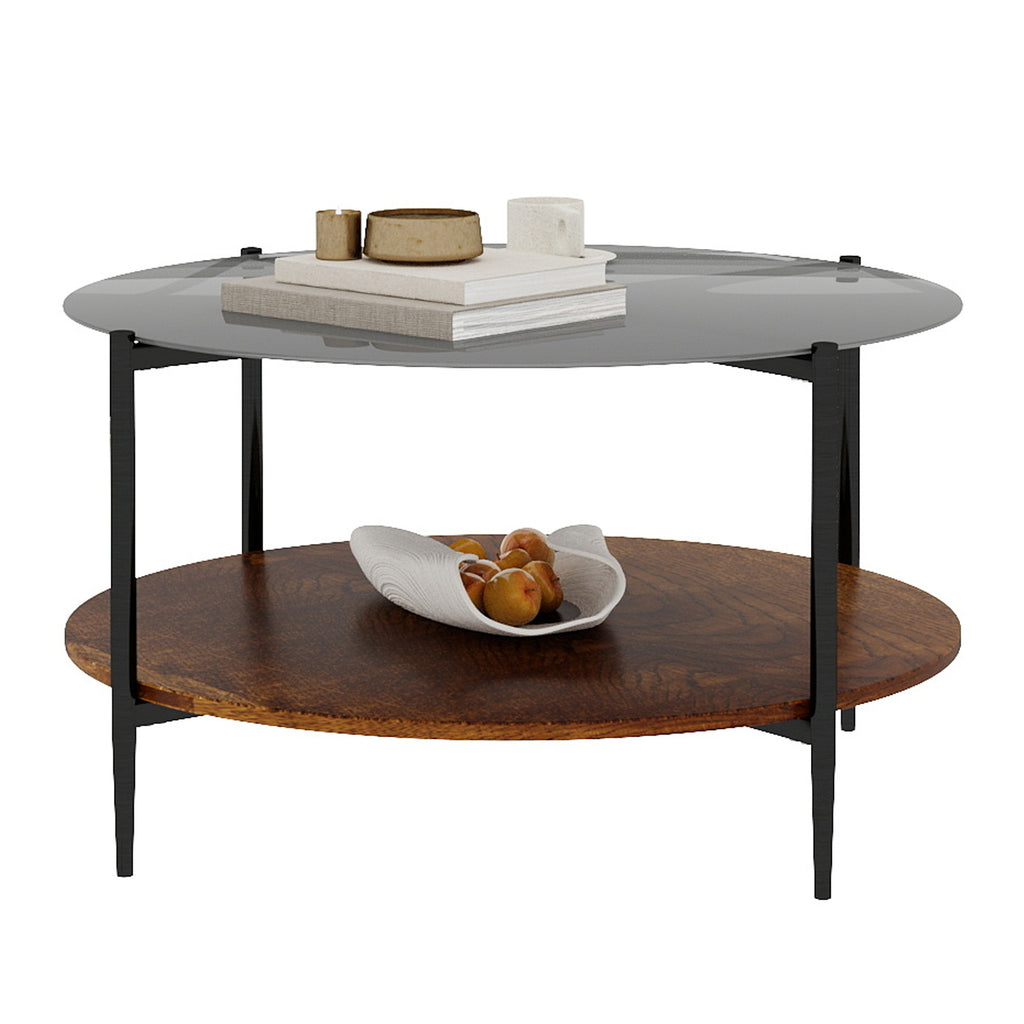 Round coffee table 32 inch diameter size overview