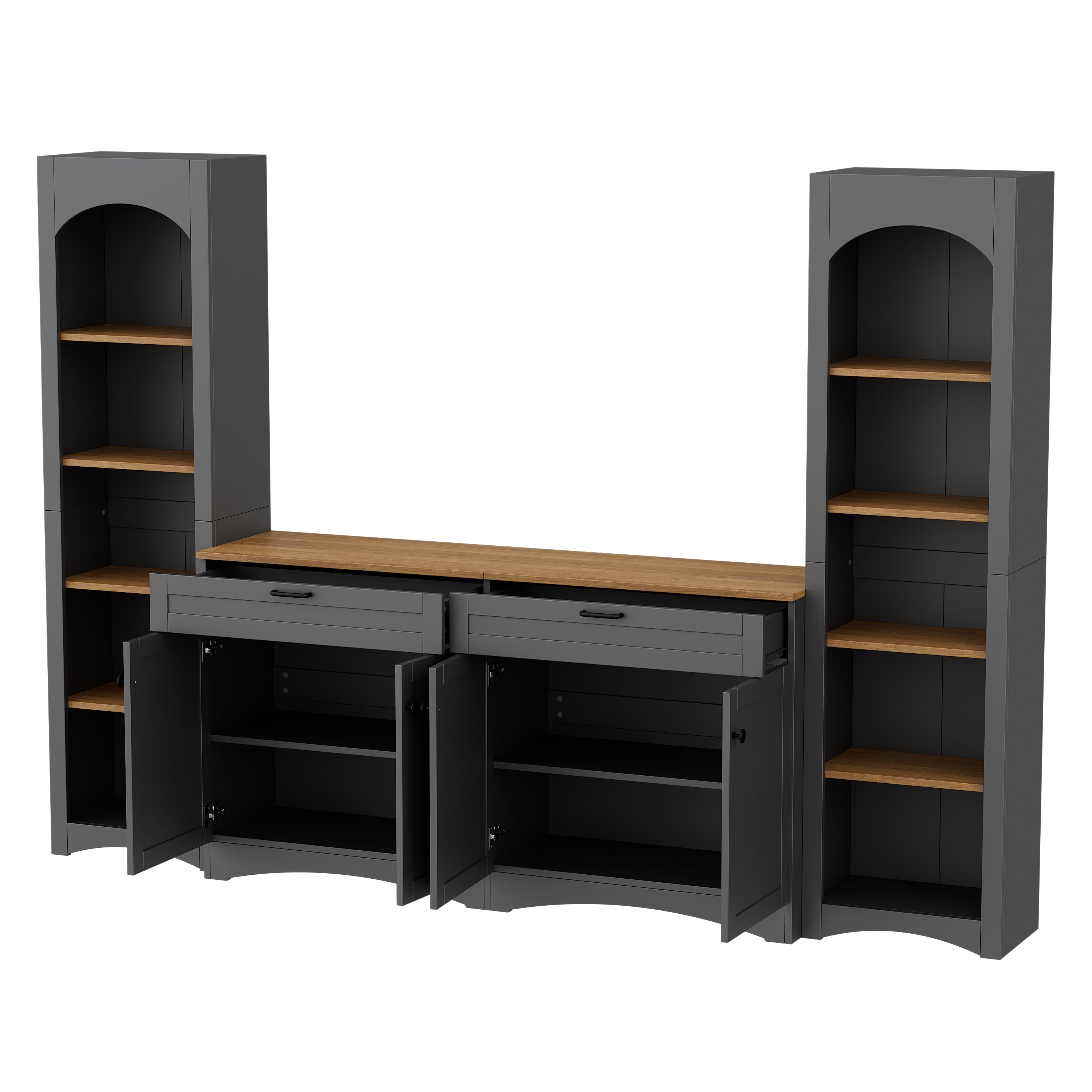 3-Piece Farmhouse Entertainment Center — for TVs Up to 70"