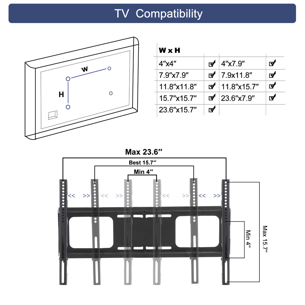 TV console iron leg stability detail
