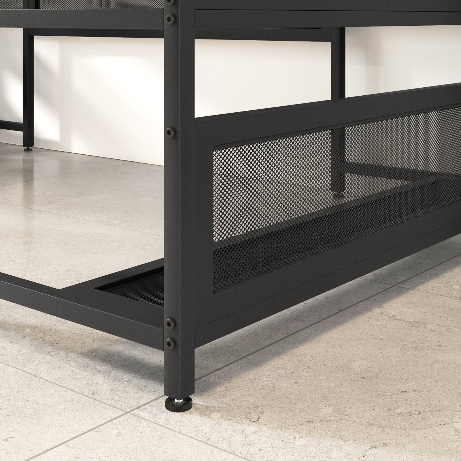 Brown 82-inch U-shaped computer desk product dimensions overview