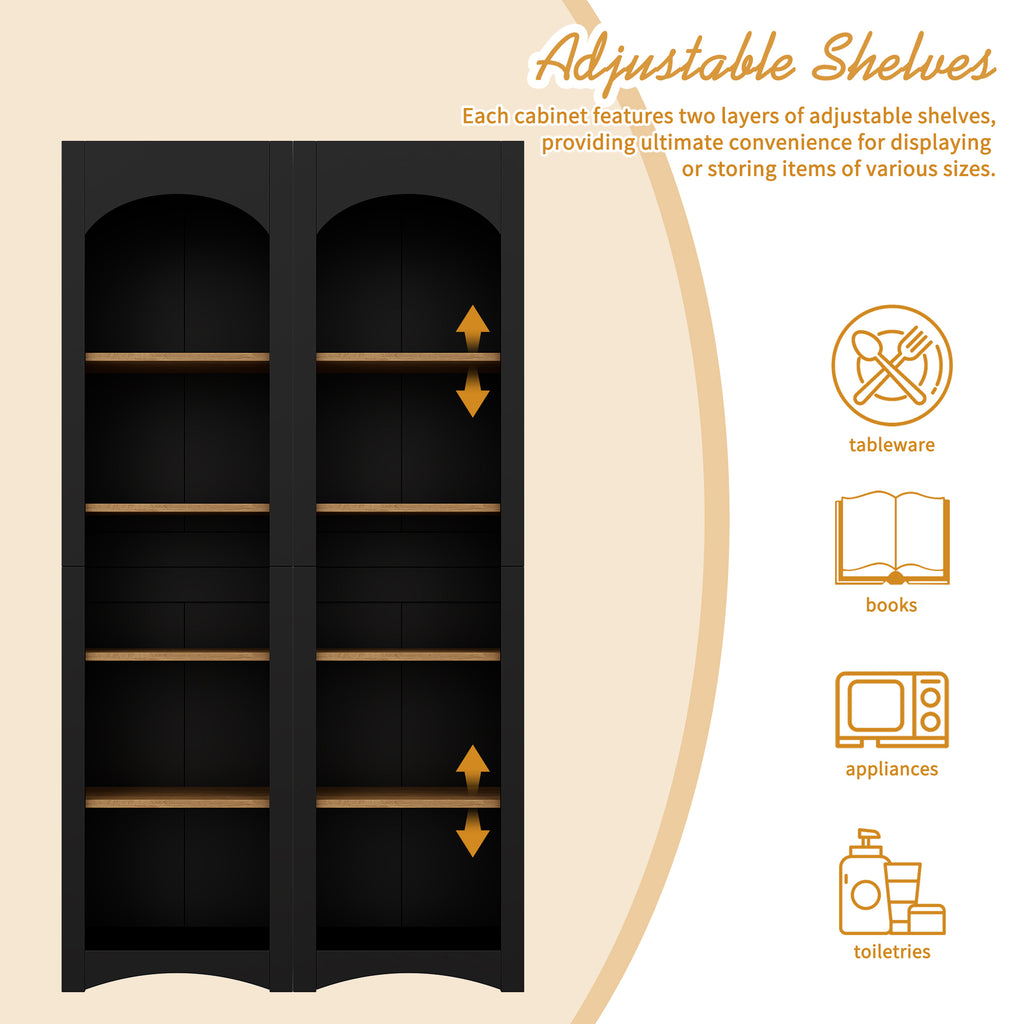 Rustic black entertainment center bookshelf and sideboard layout