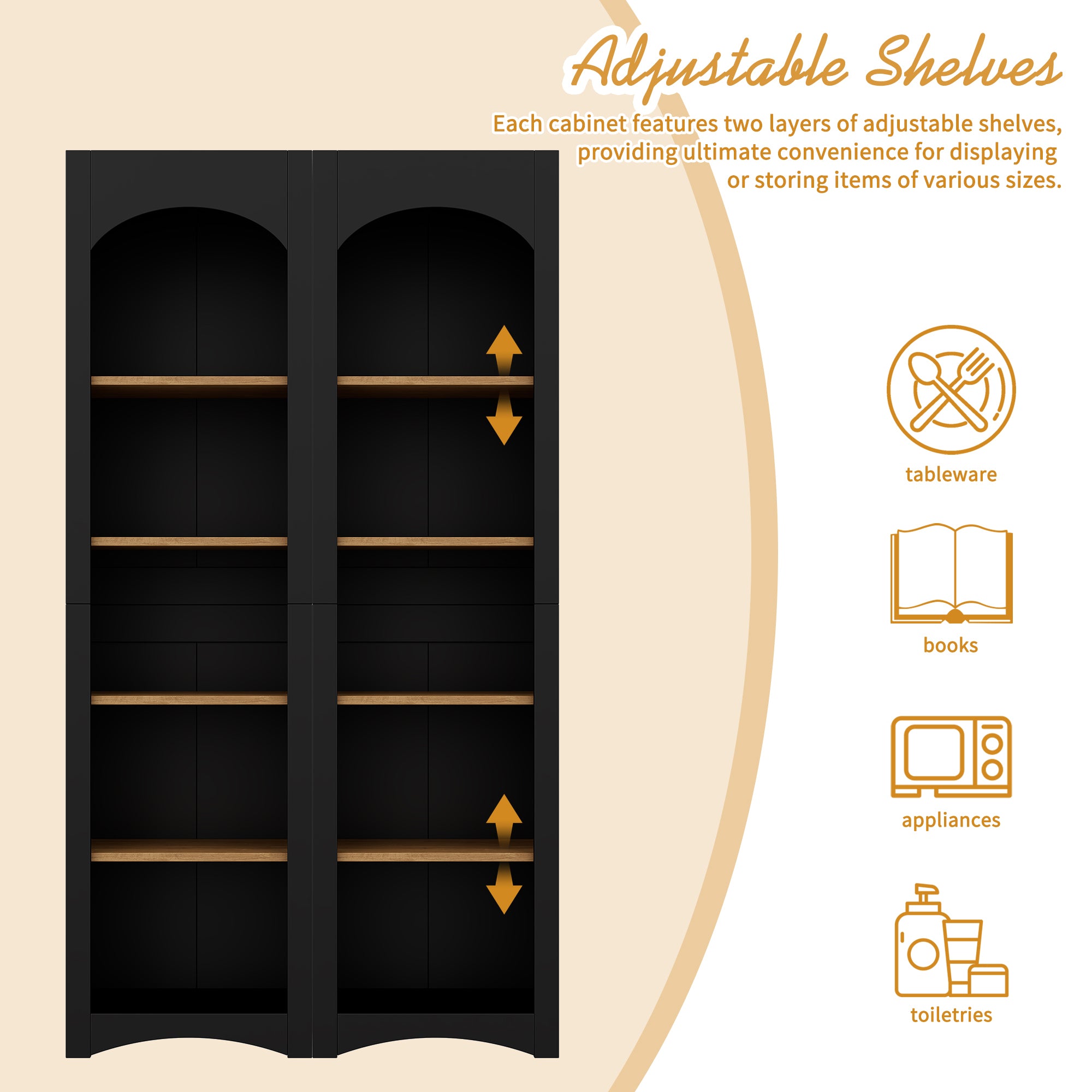 Rustic black entertainment center bookshelf and sideboard layout
