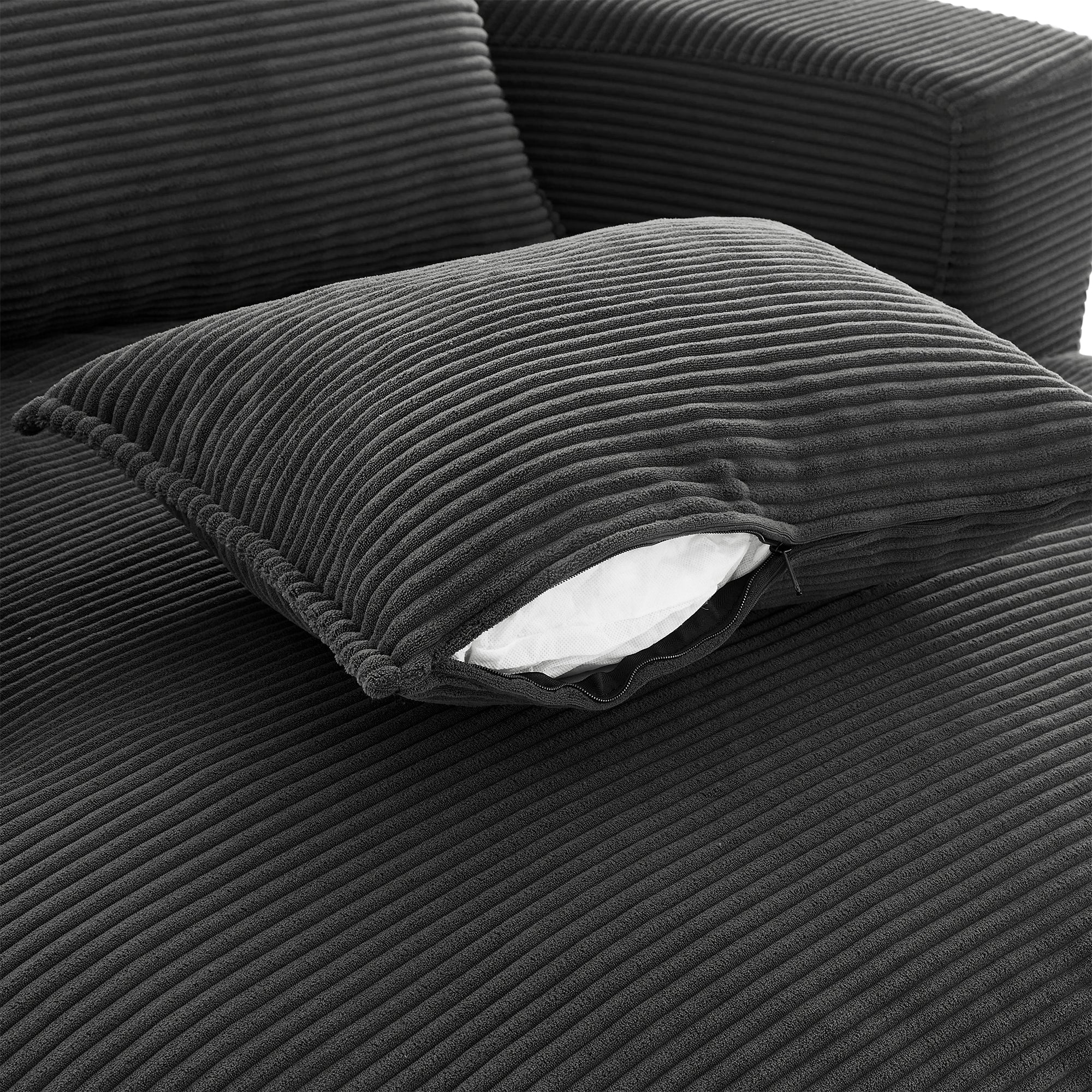 Dual-layer cushion seating detail
