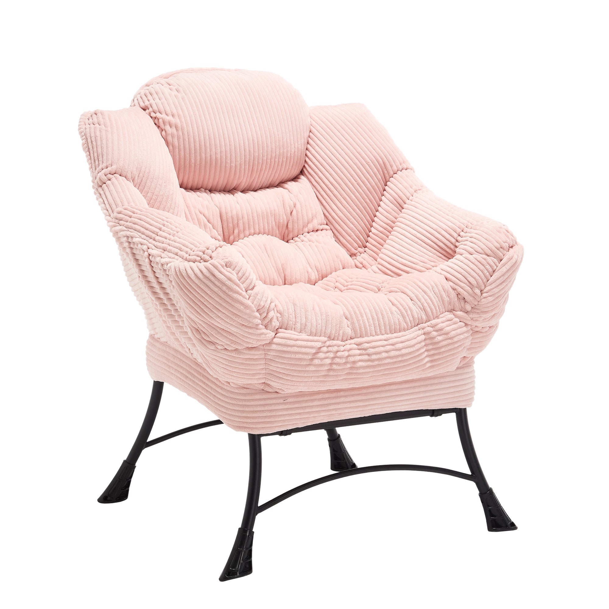 Lazy Lounge Chair with Ottoman — PP Cotton & Side Pocket