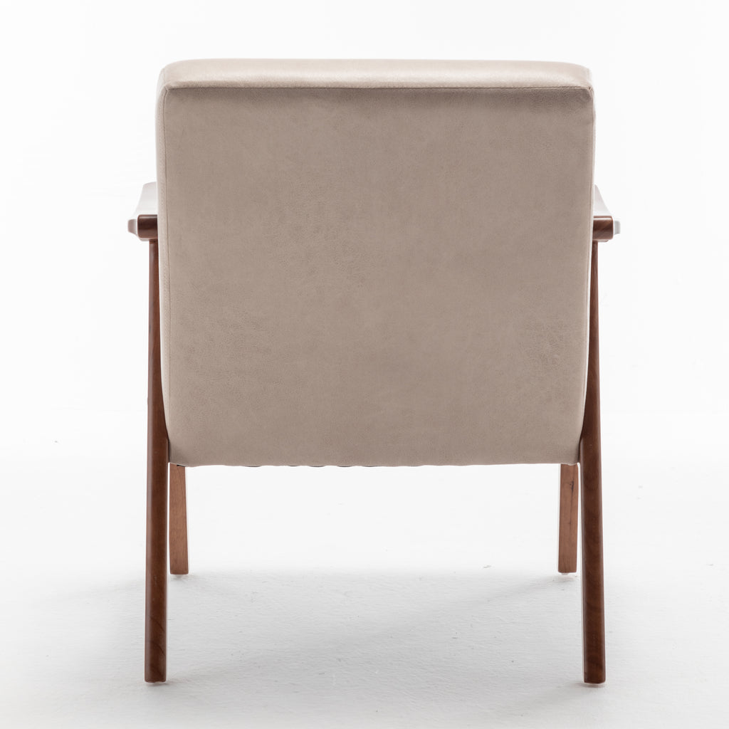Mid-century lounge chair lifestyle photo