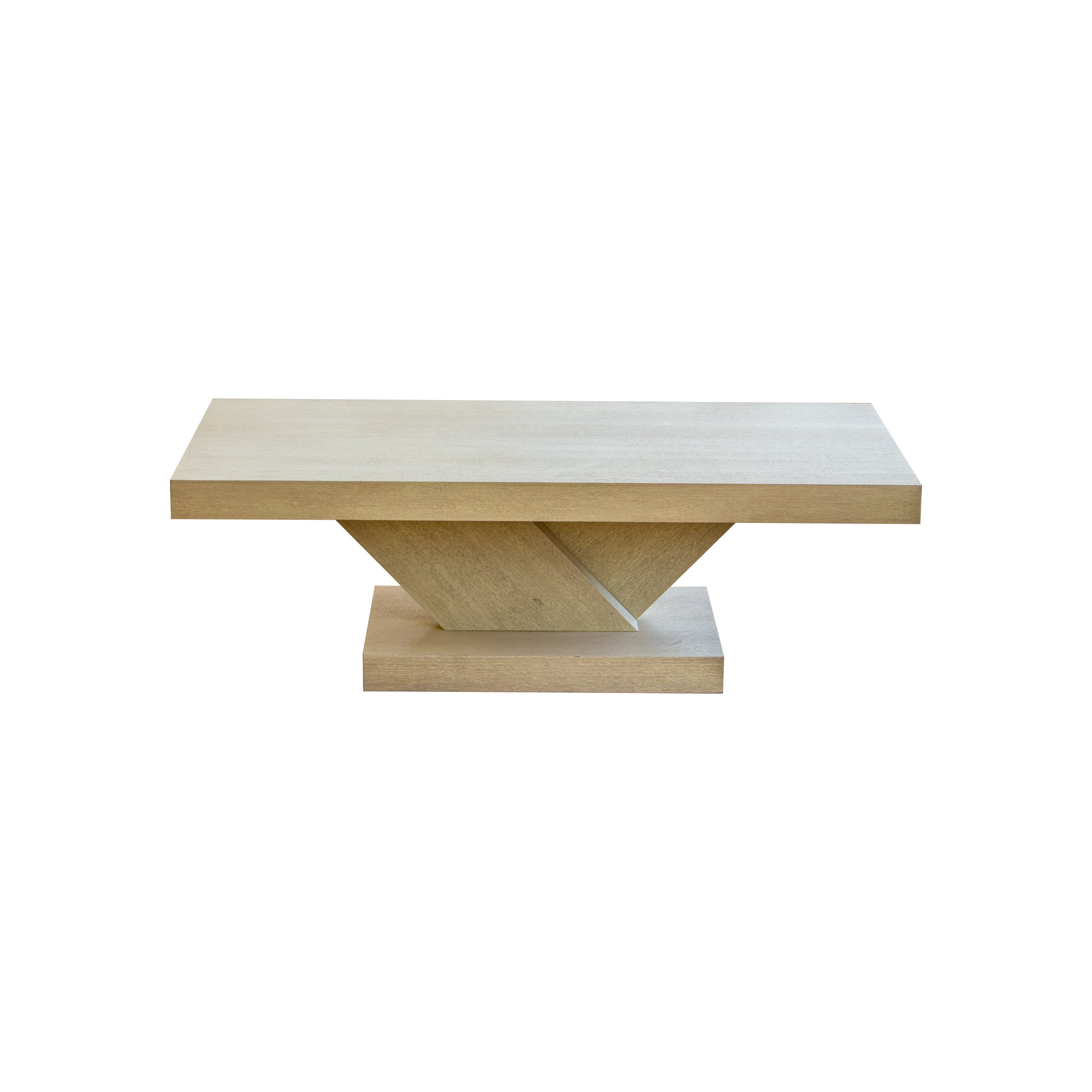 Oak wash coffee table living room placement