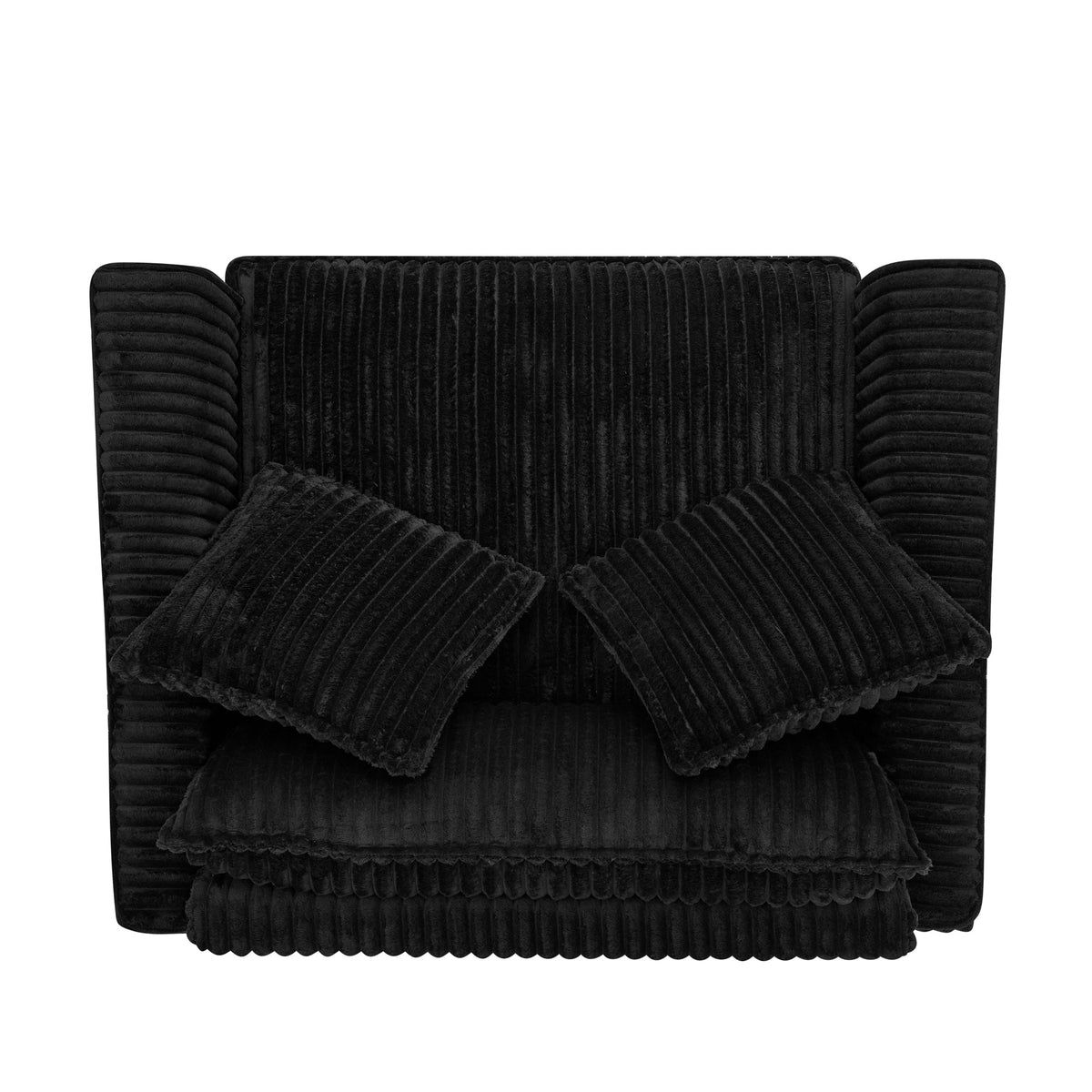 Lazy sofa chair, comfortable single-person sofa chair, with a backrest and soft seat cushion, having armrests on both sides, suitable for living room and bedroom - Brown