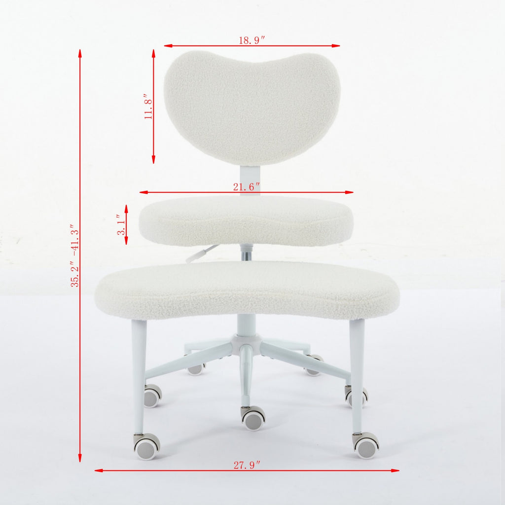 Meditation desk chair base and casters