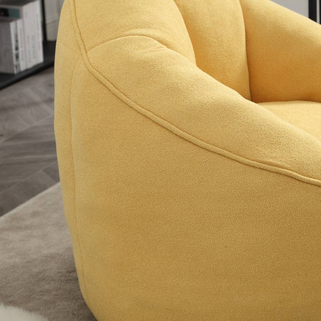 Lightweight bean bag seating in living room