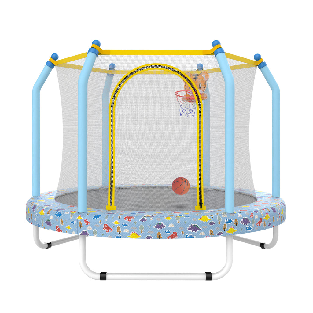 55-inch toddler trampoline full assembled product display