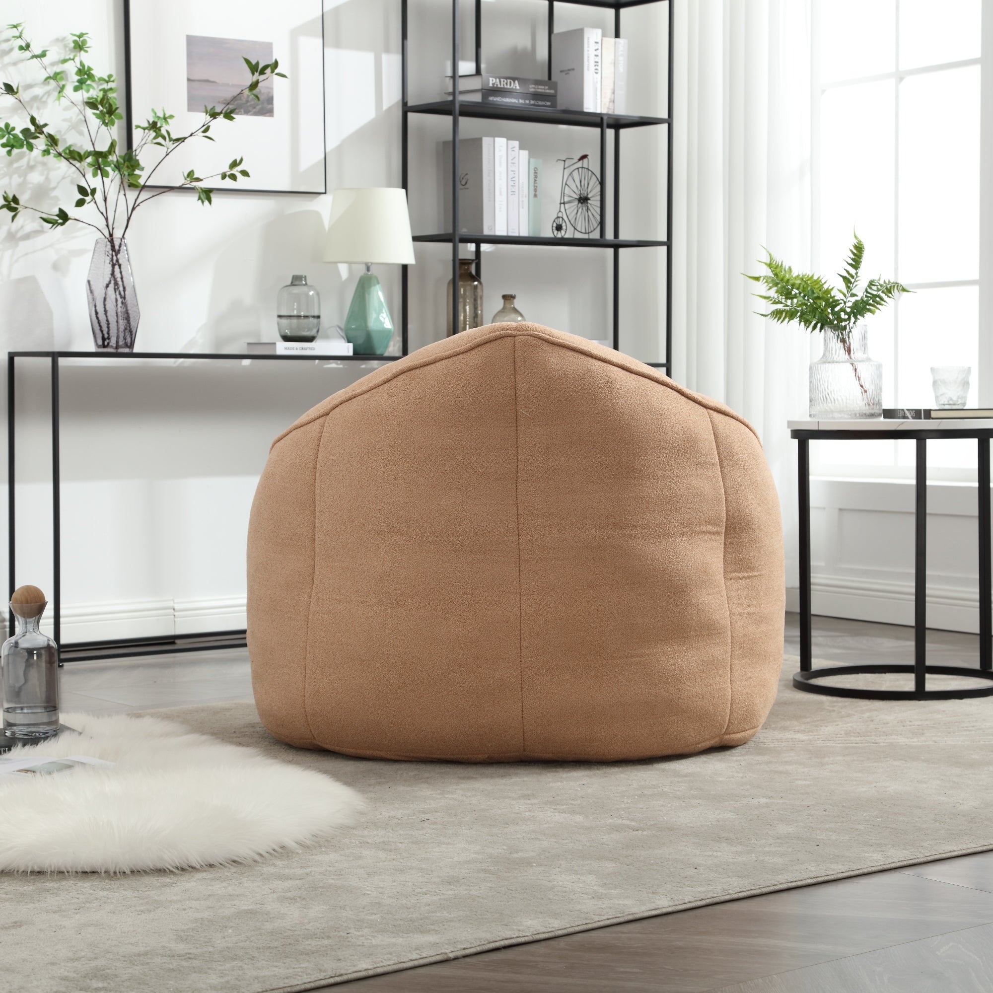 Bean bag chair comfort detail — foam fill