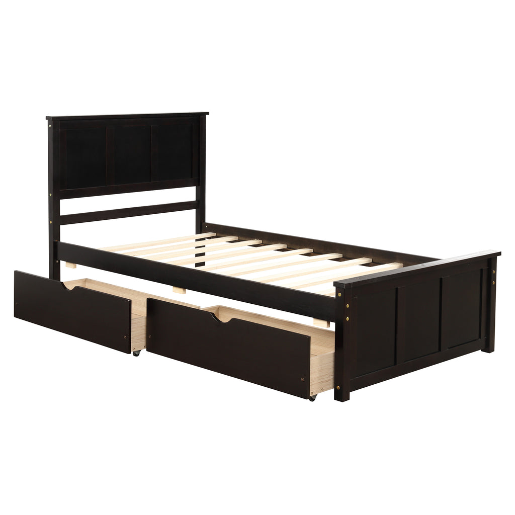 Twin storage bed lifestyle photo in kids room