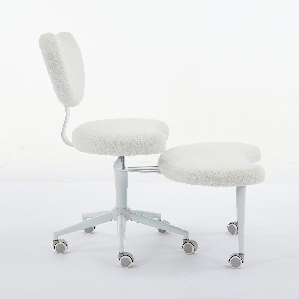 360-degree swivel footstool detail