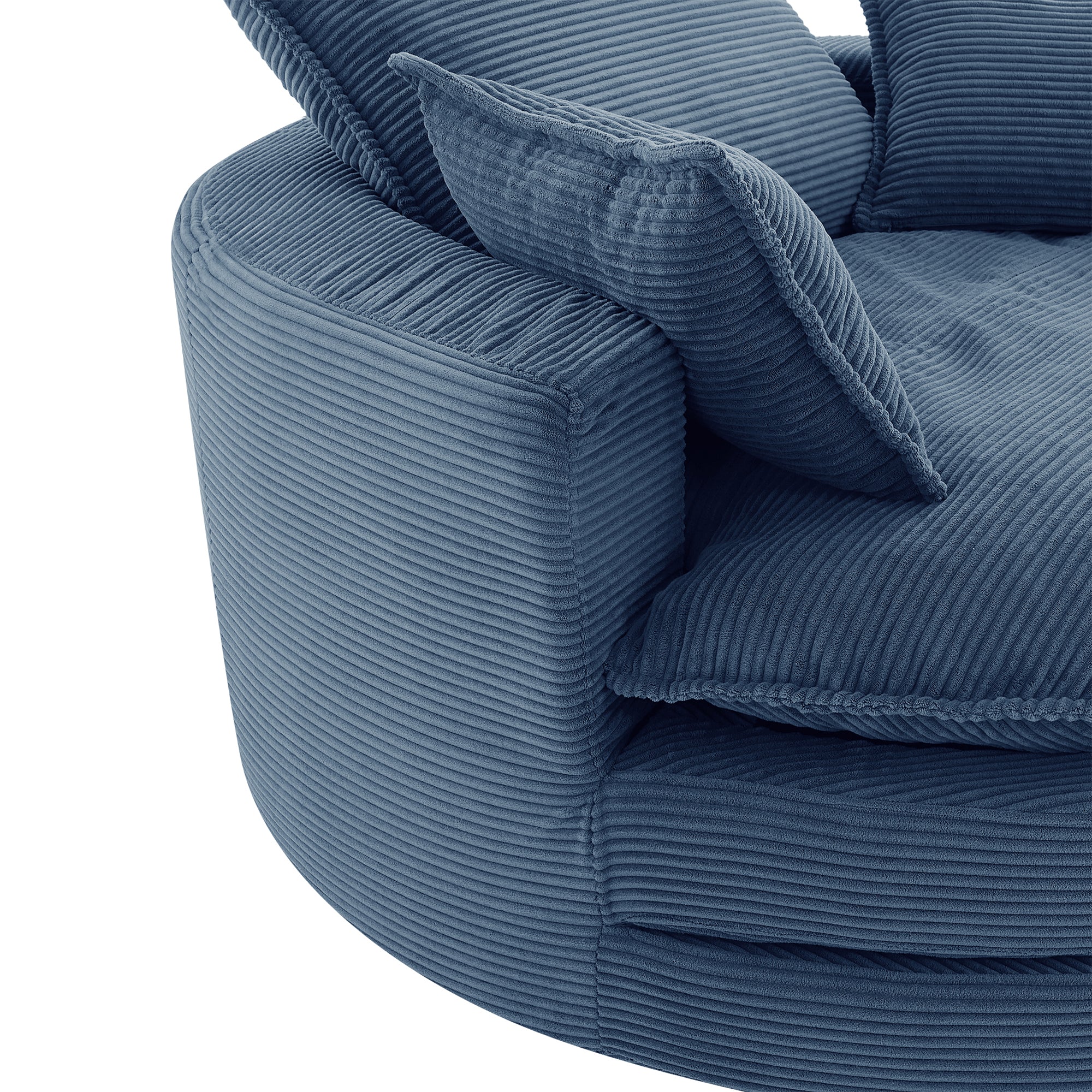Oversized barrel chair three pillow set included