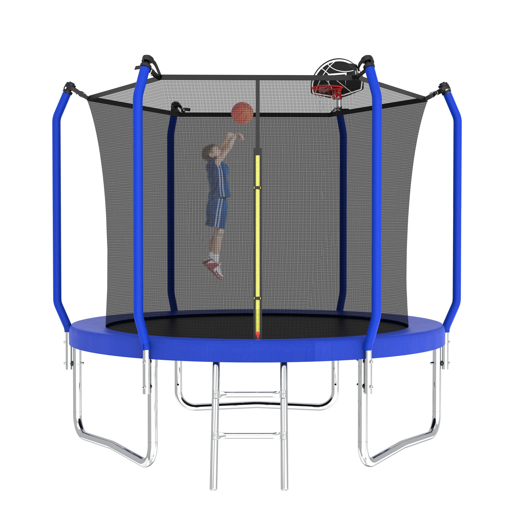 Backyard trampoline 42 springs galvanized steel detail