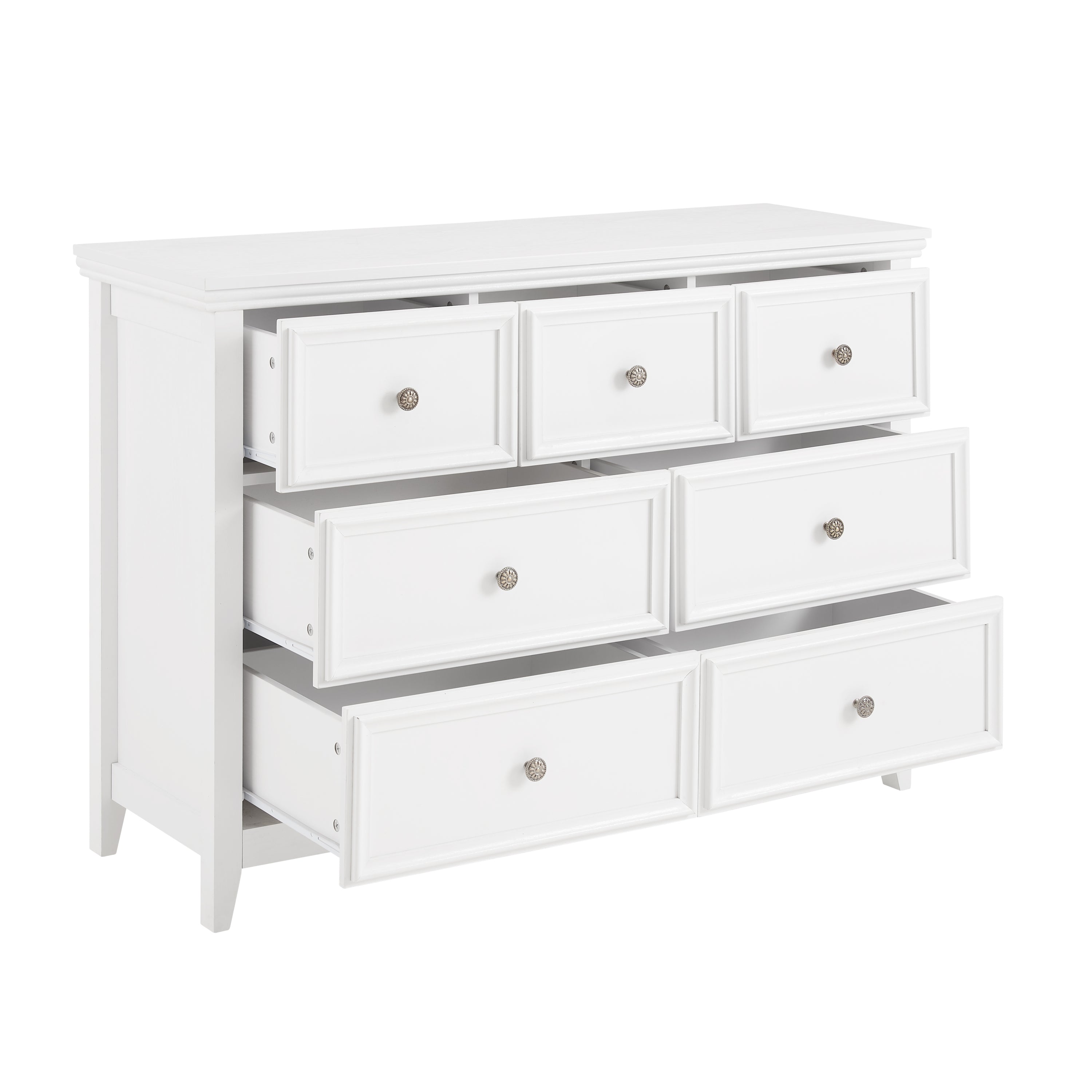 Modern dresser metal slide rails drawer mechanism