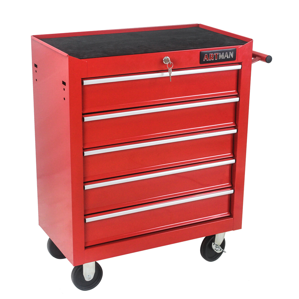 Workshop tool cart four steering casters with brakes
