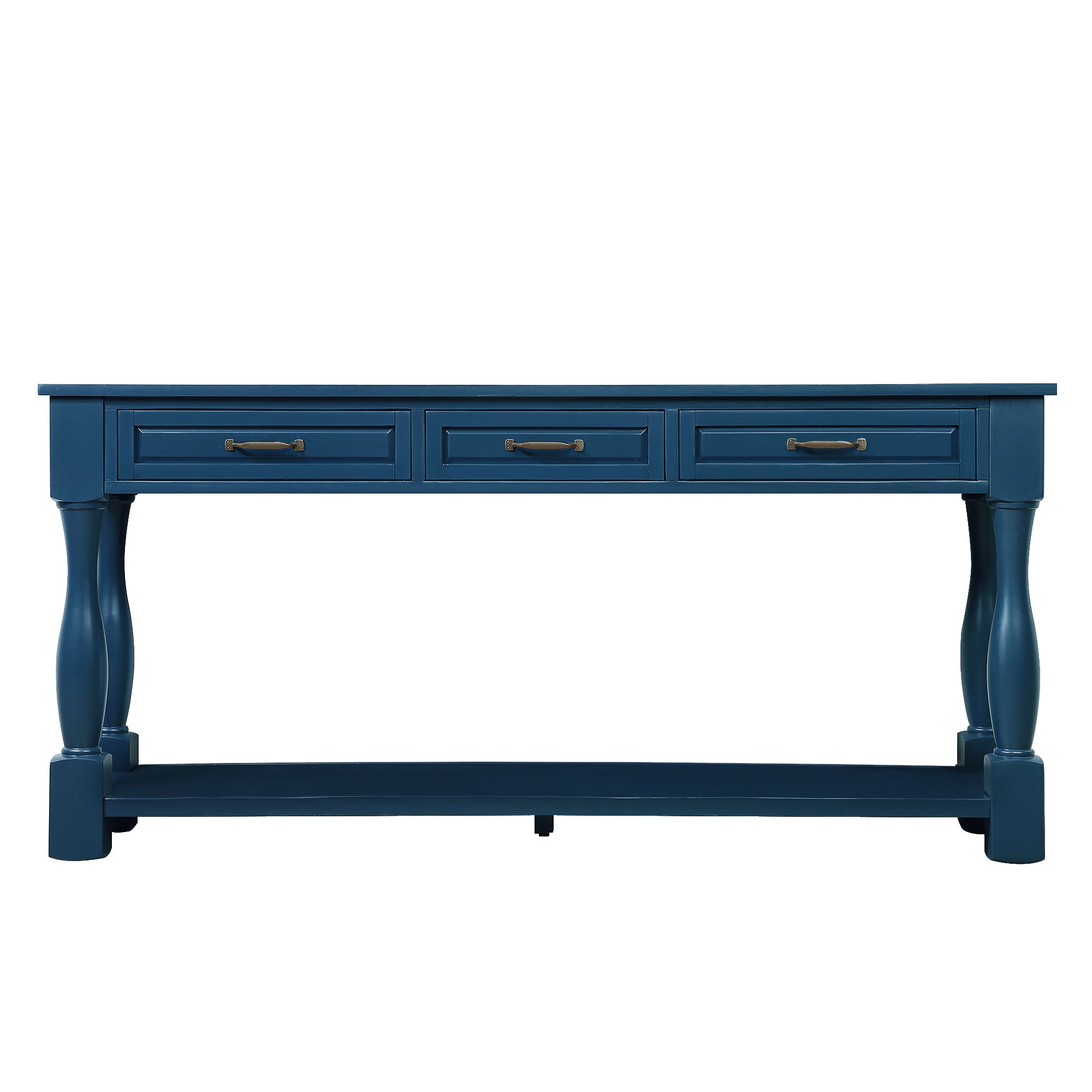 Wood console table with drawers product overview