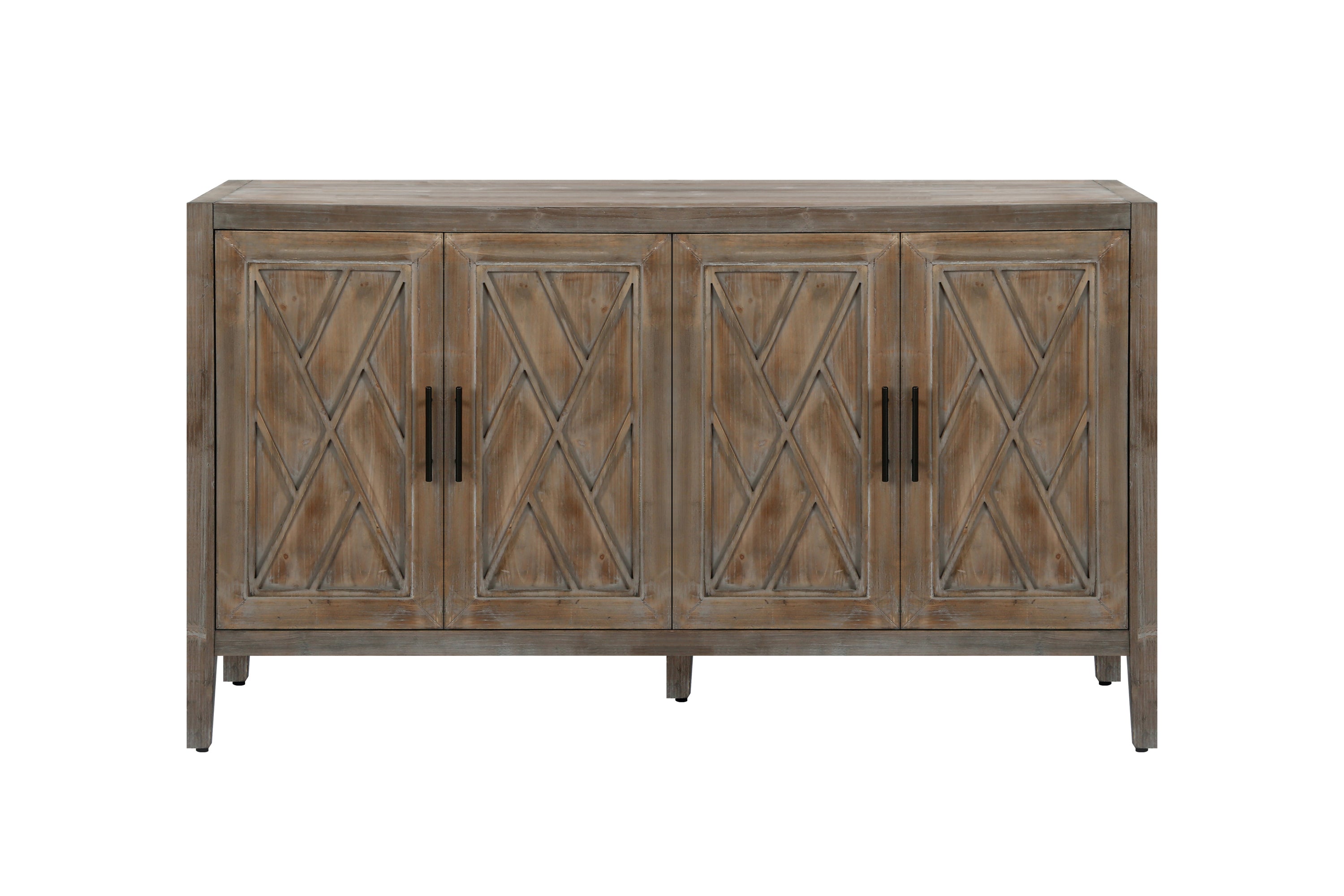 Antique brown farmhouse sideboard product photo