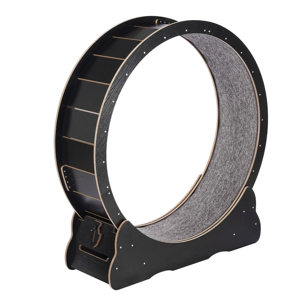 43.3" Large Cat Exercise Wheel — Silent Indoor Treadmill for Cats