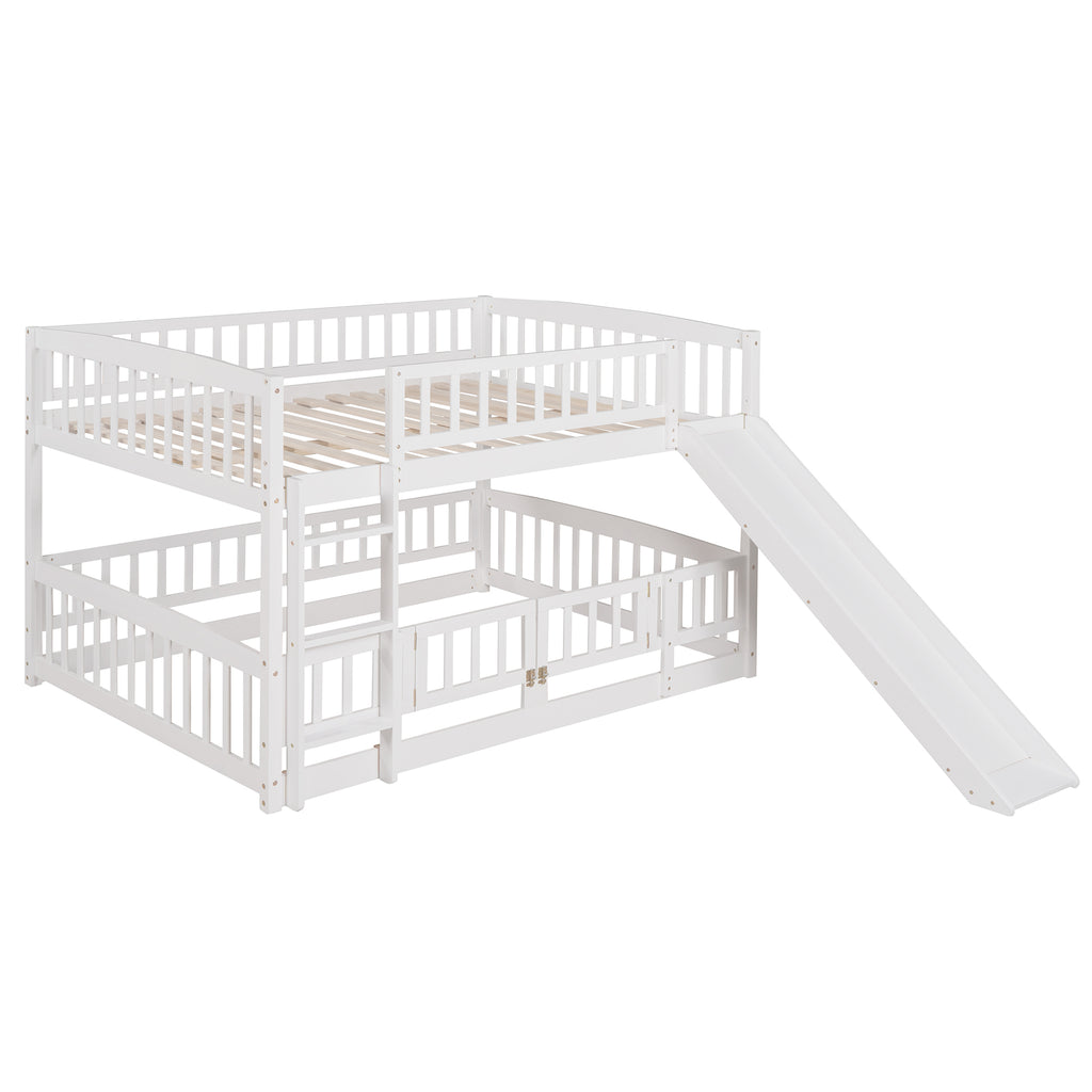 Upper full bunk guardrail and plywood slat support detail