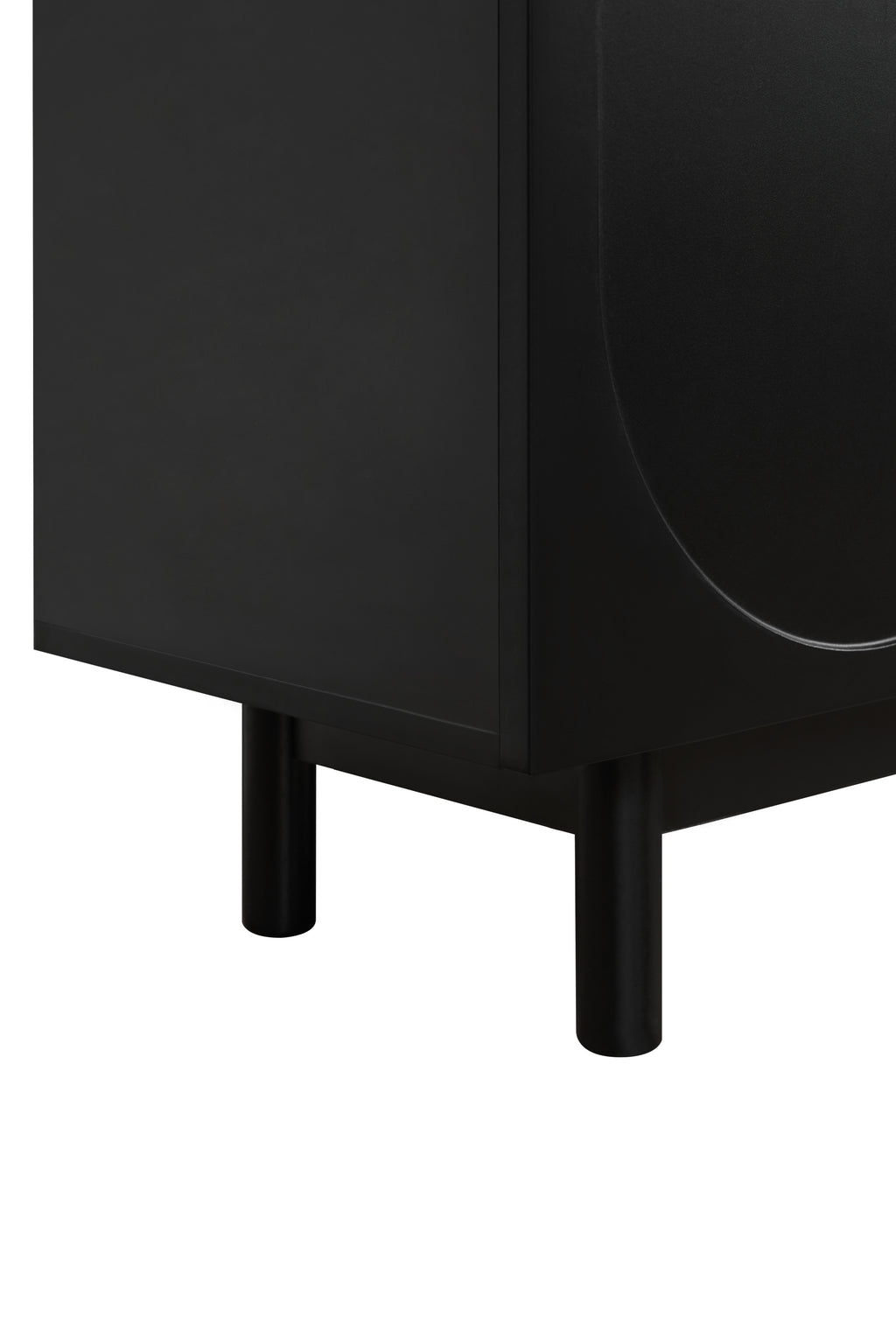 78-inch black arch TV stand product photo