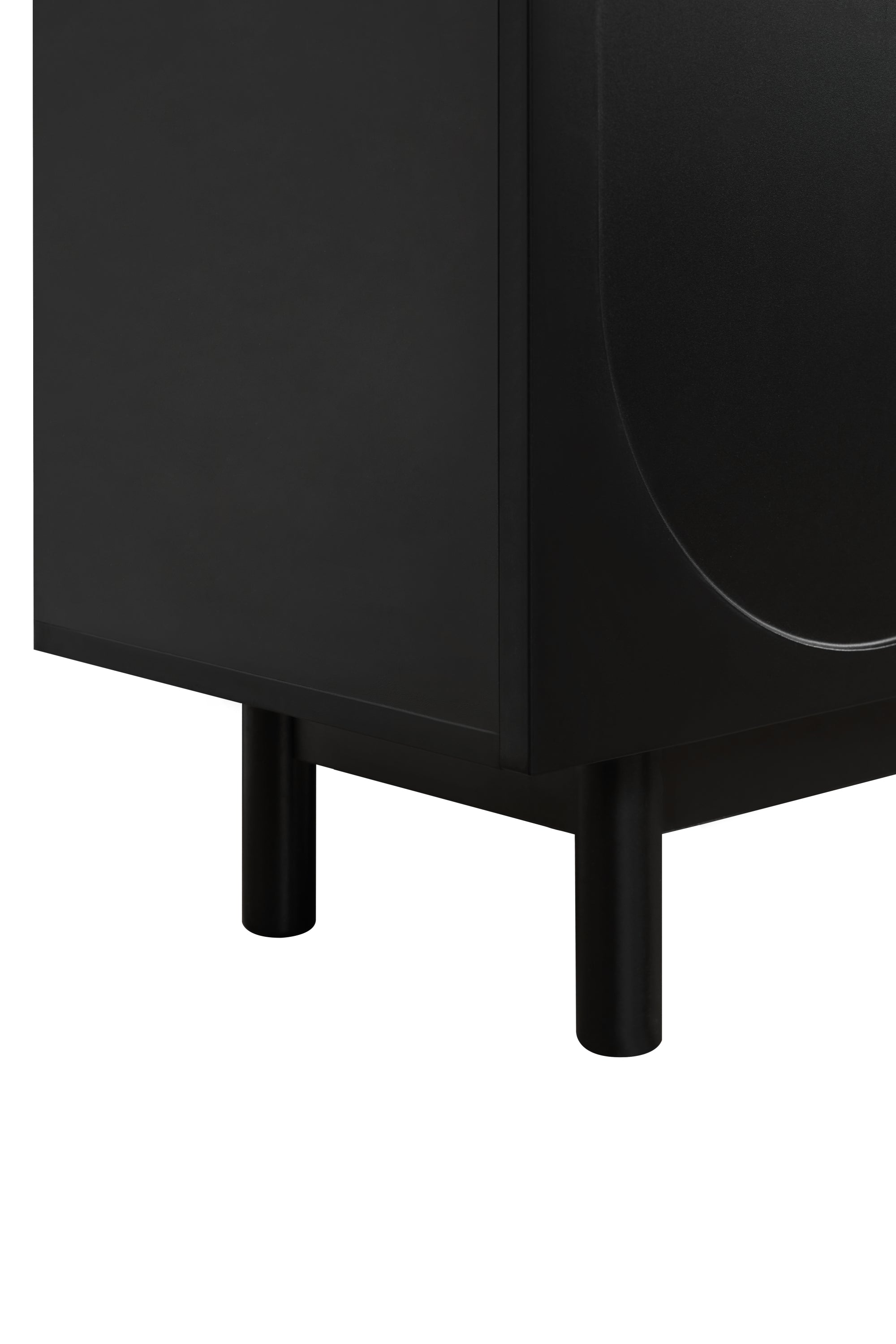 78-inch black arch TV stand product photo