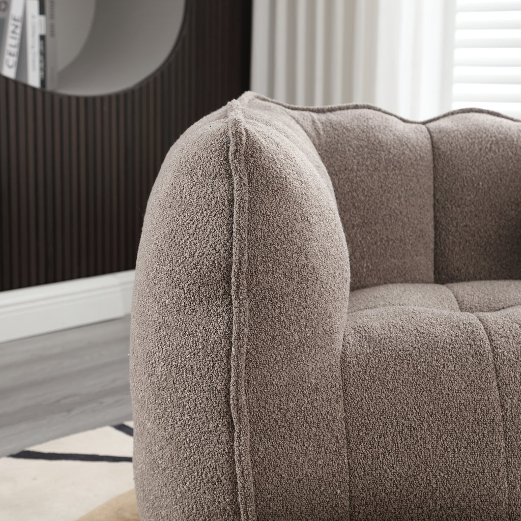 Bean bag chair comfort detail — foam fill