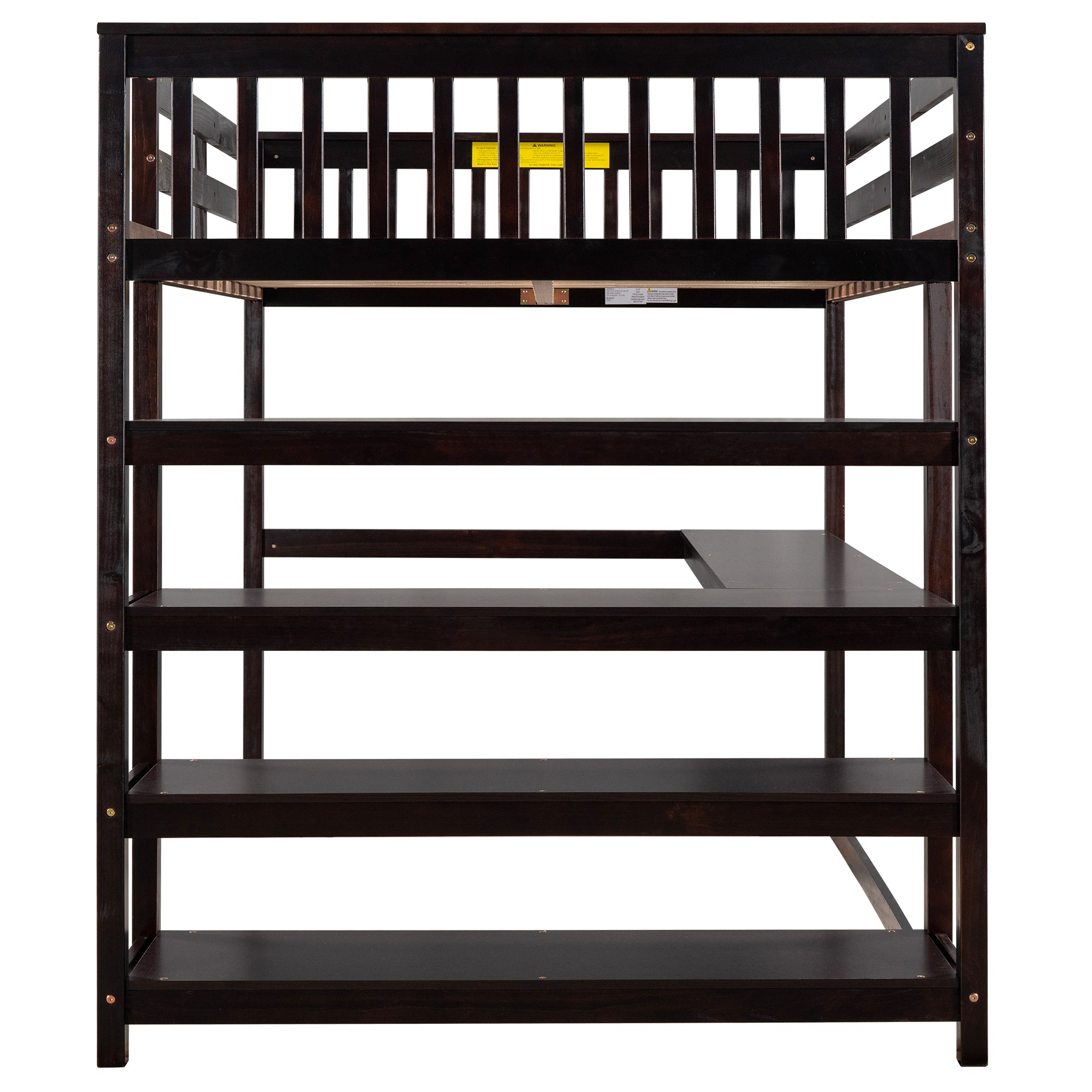 Full loft bed in bedroom setting