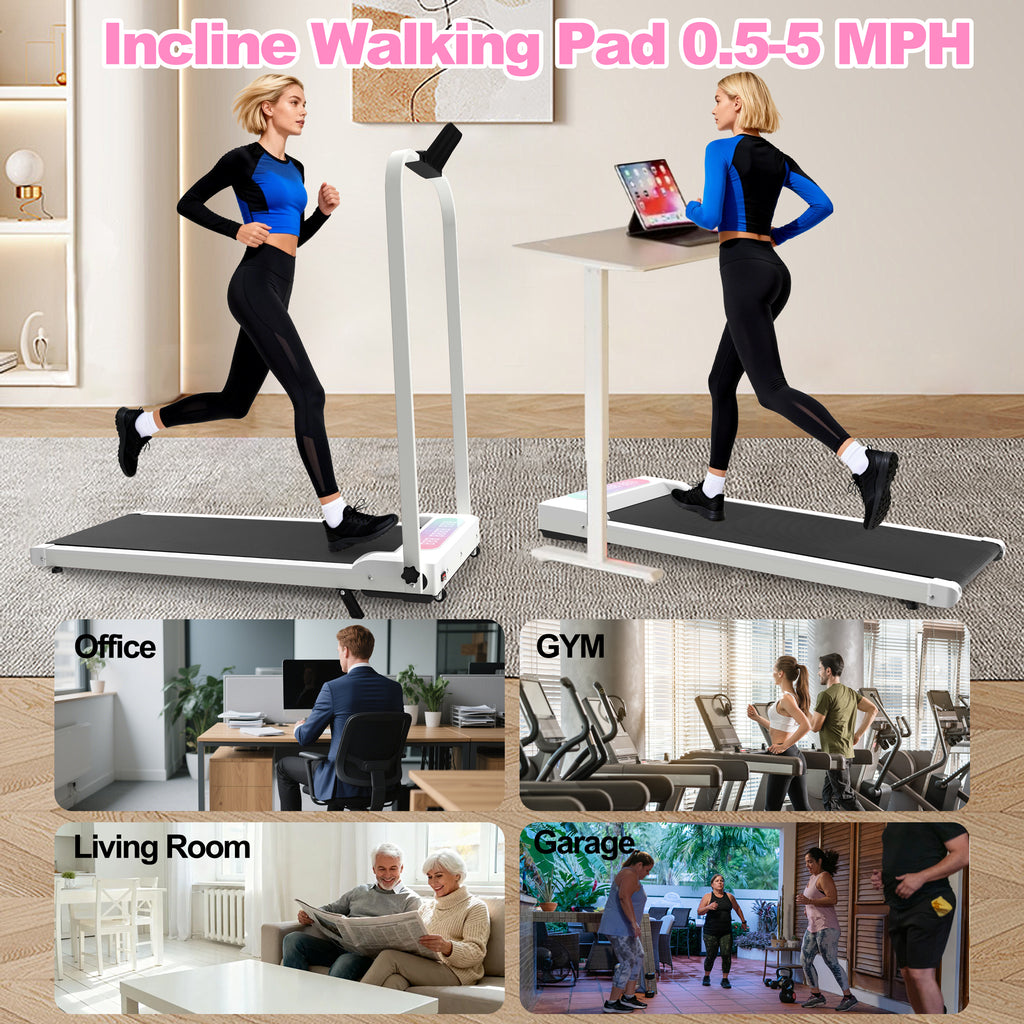 Under desk walking pad mode for home office use