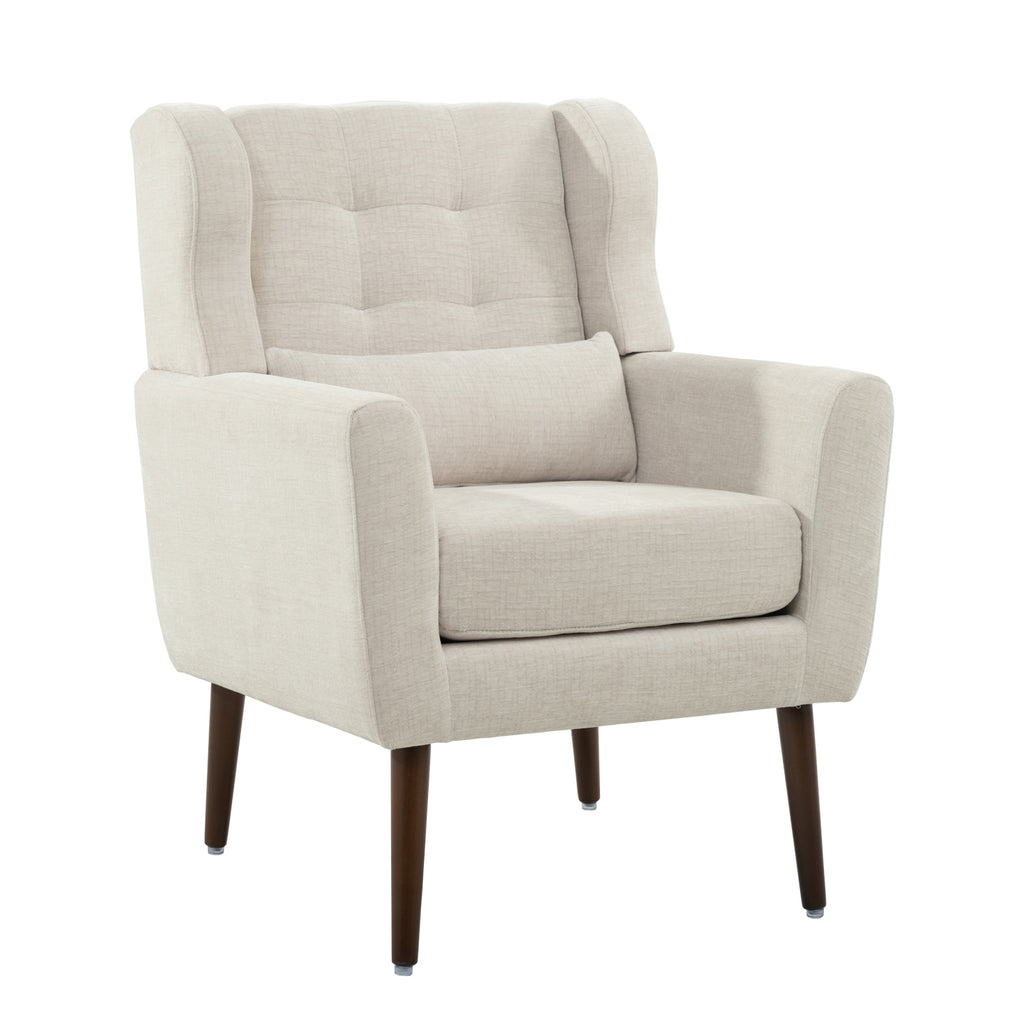 Accent chair foam seat and back cushion detail