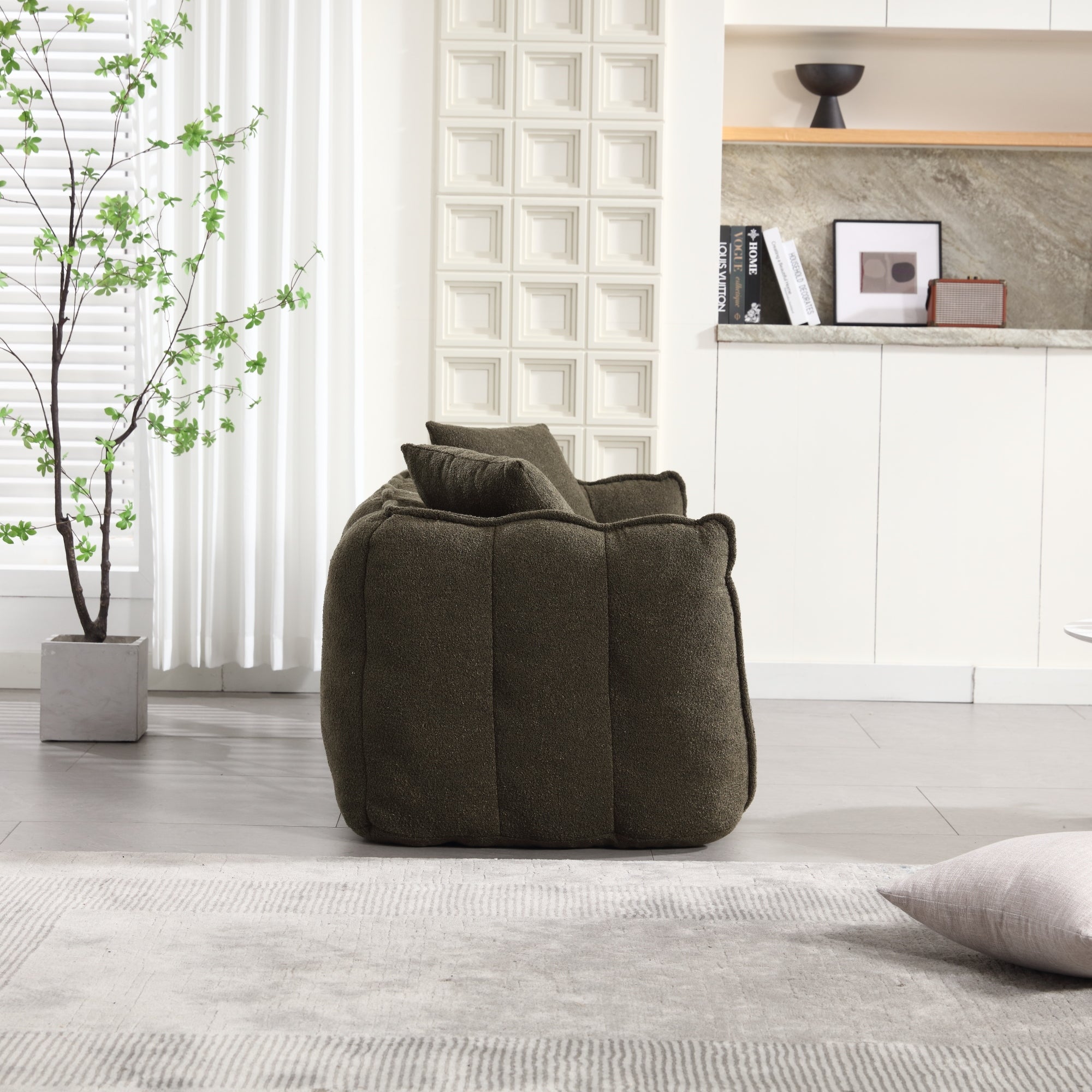 Bean bag chair comfort detail — foam fill