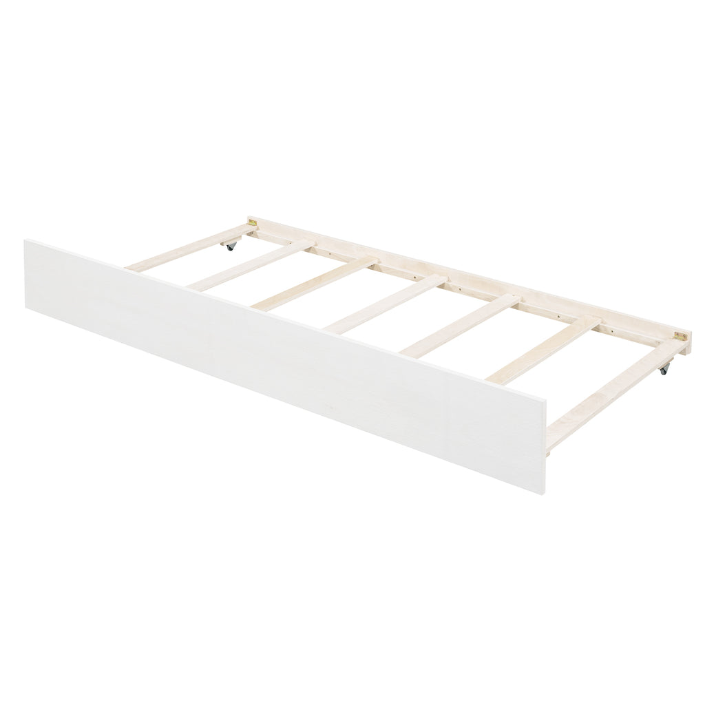 Canopy bed headboard and footboard close-up