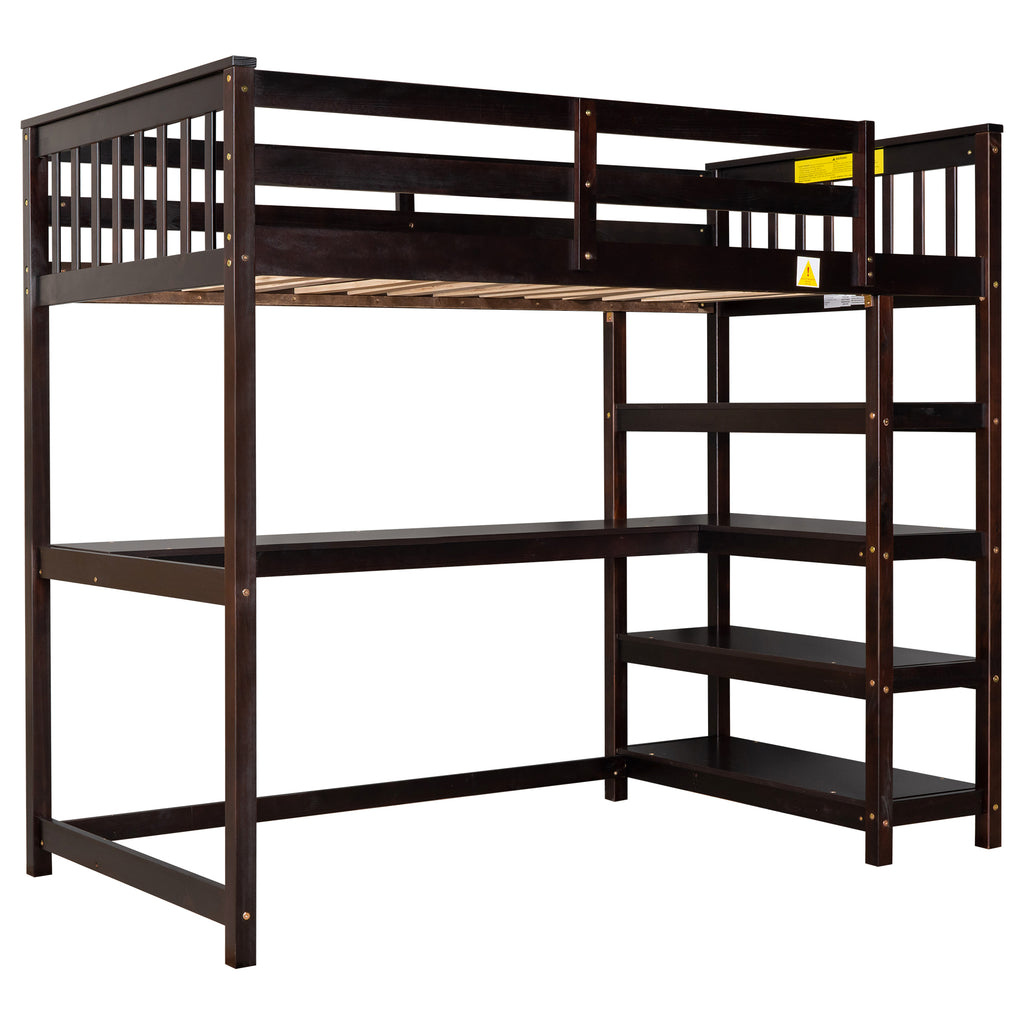 Twin loft bed product dimensions overview
