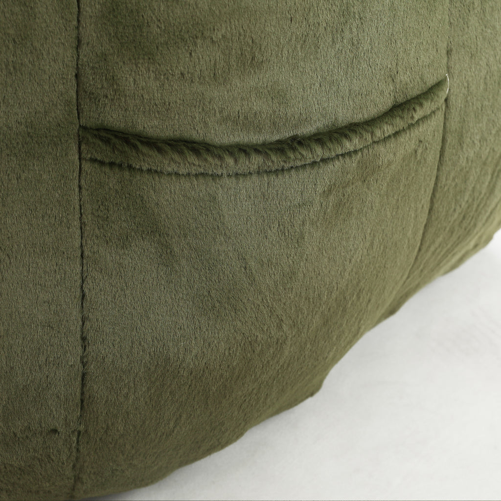 Removable cover zipper on bean bag bottom