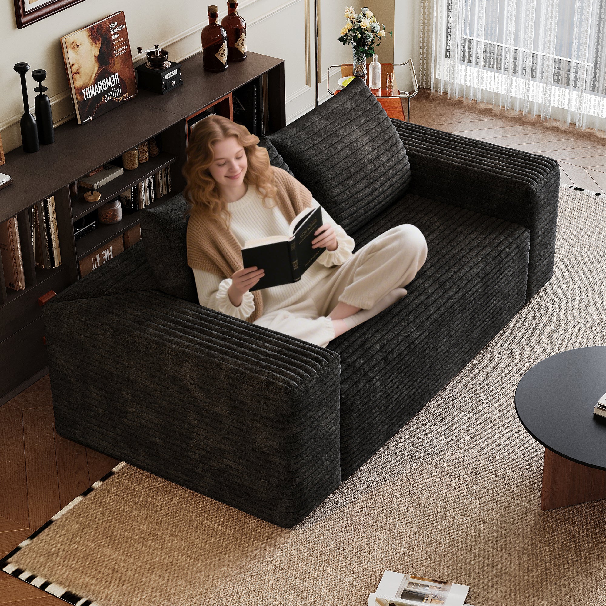 2-seater loveseat side profile