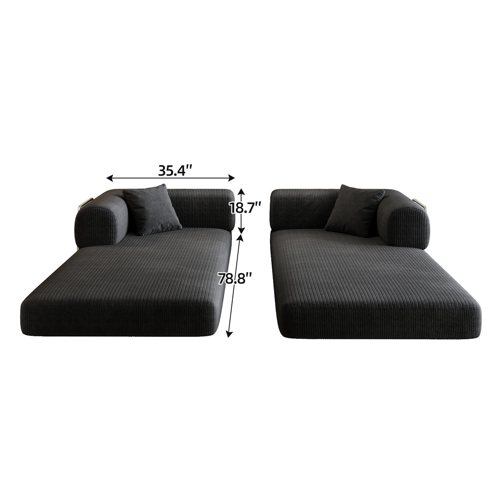 Modular boneless sectional sofa lifestyle photo