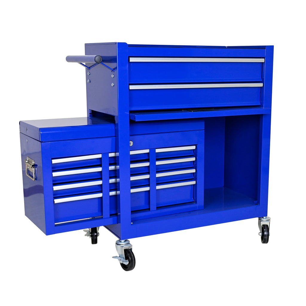 8-Drawer Rolling Tool Chest with Lock — Metal Tool Storage Cabinet