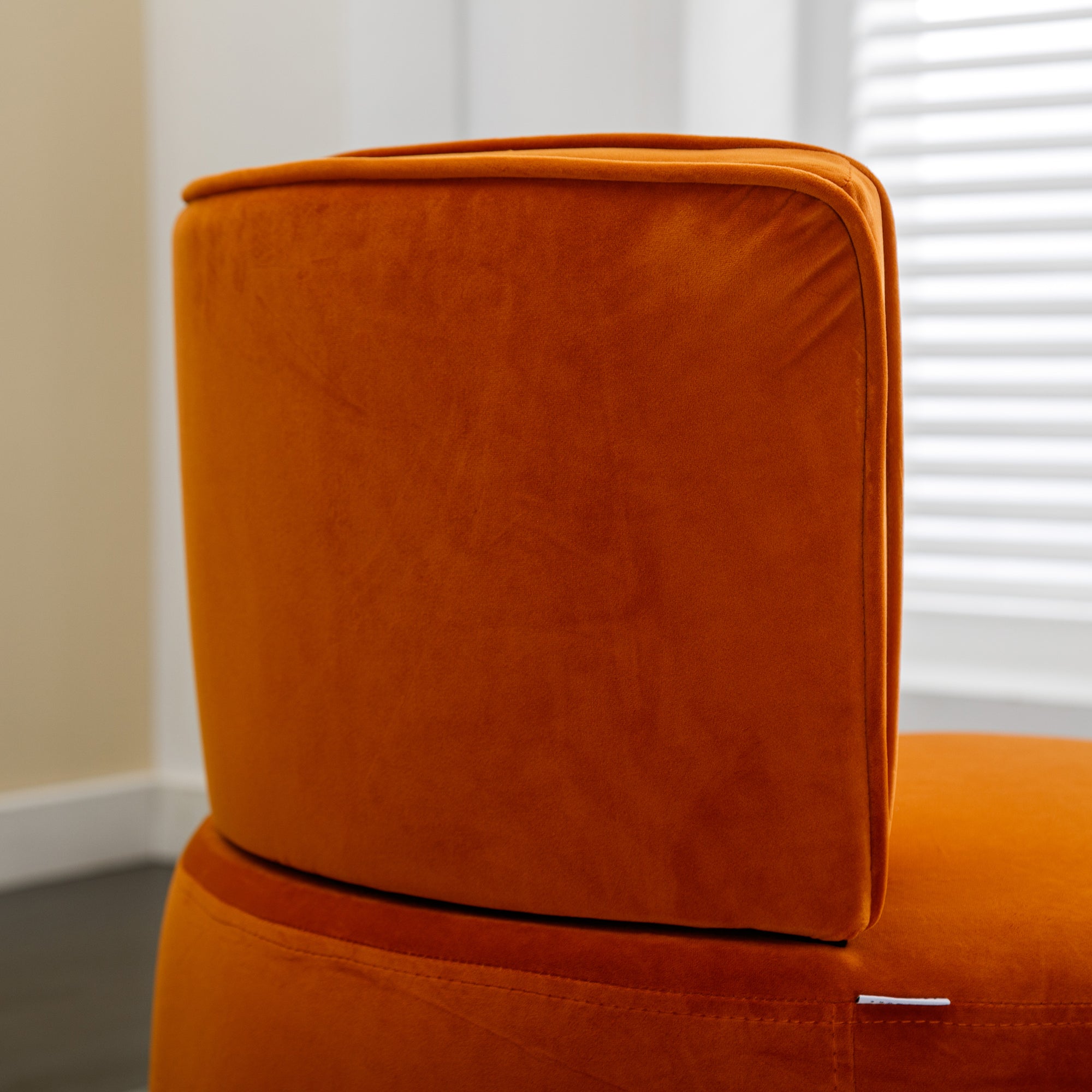 Velvet Swivel Barrel Chair — 360° Round Accent