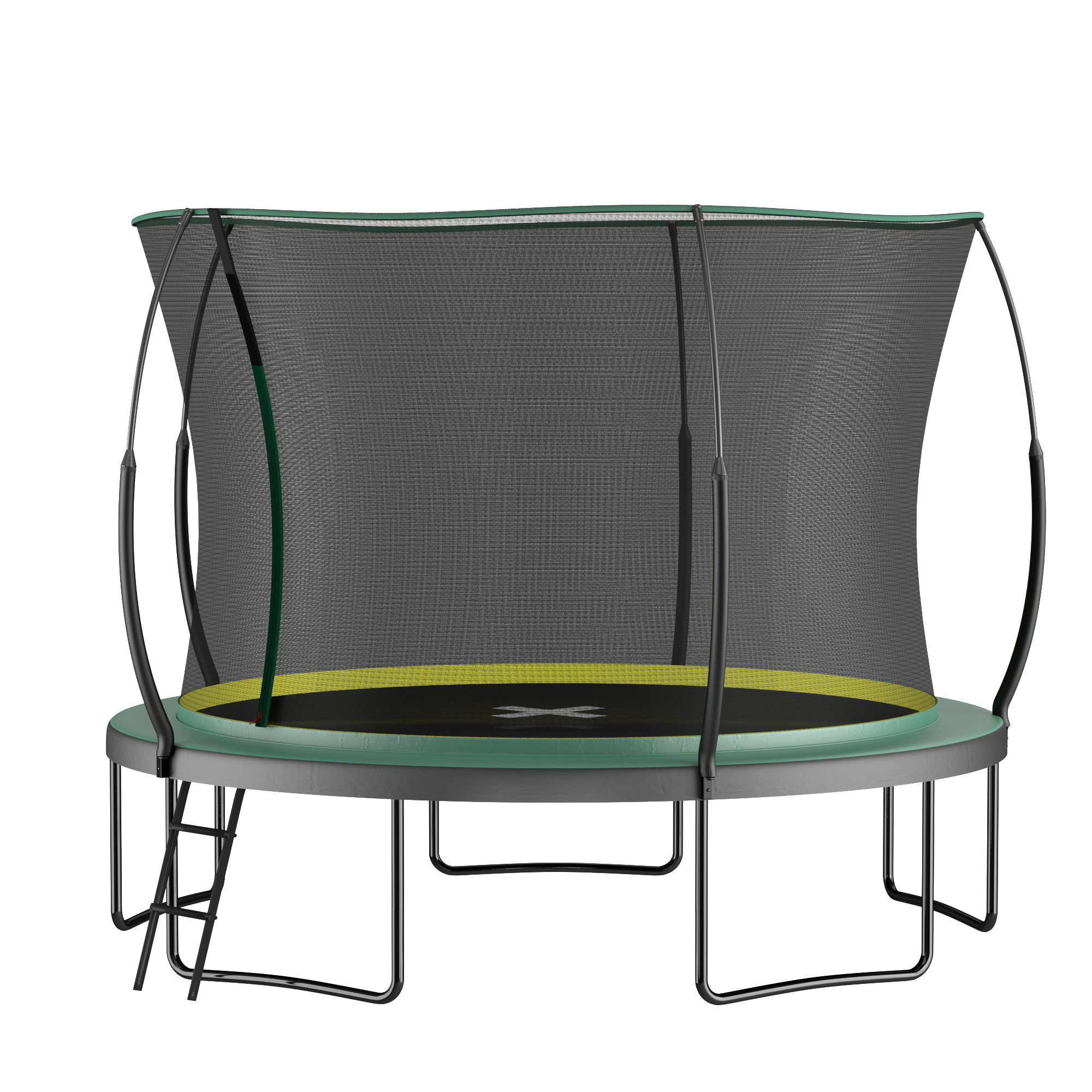 Outdoor backyard springfree trampoline PVC polypropylene pad detail