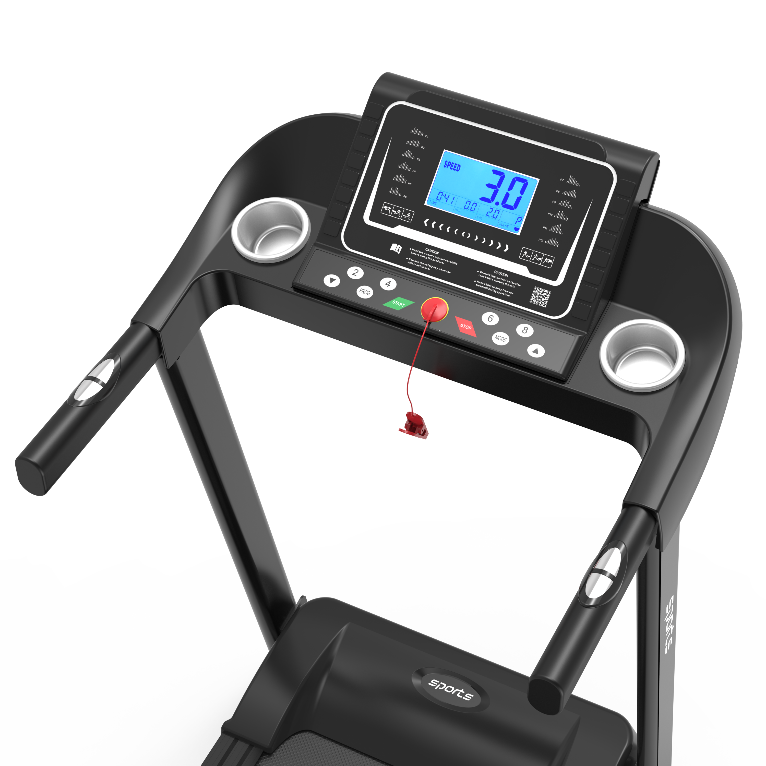 Home foldable treadmill transportation wheels floor movement