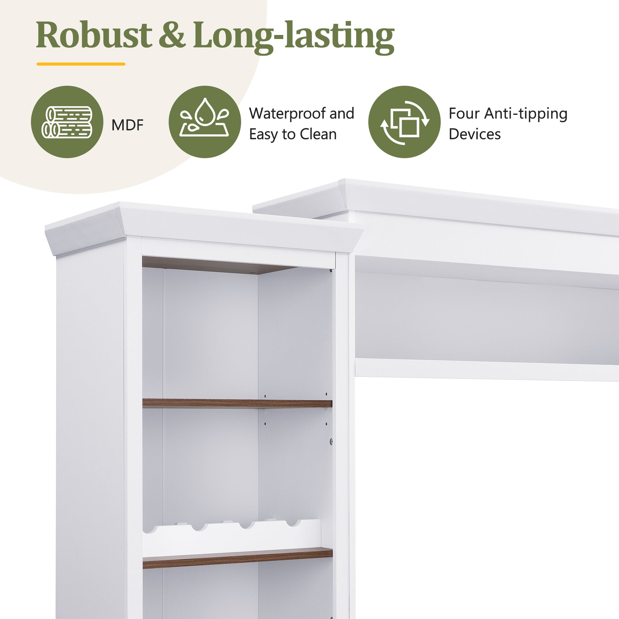 Entertainment center adjustable shelves interior storage