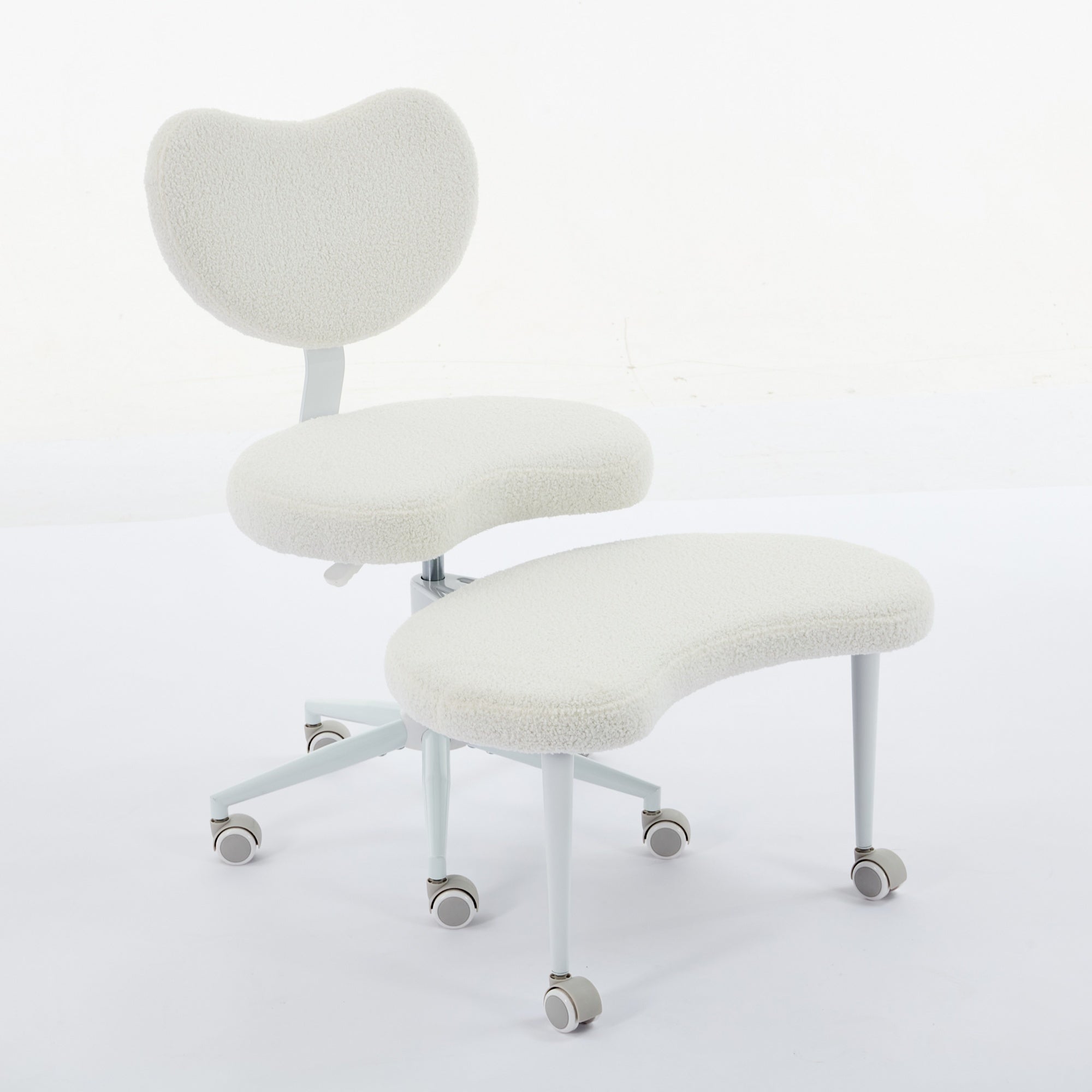 Plus-size cushioned seat close-up