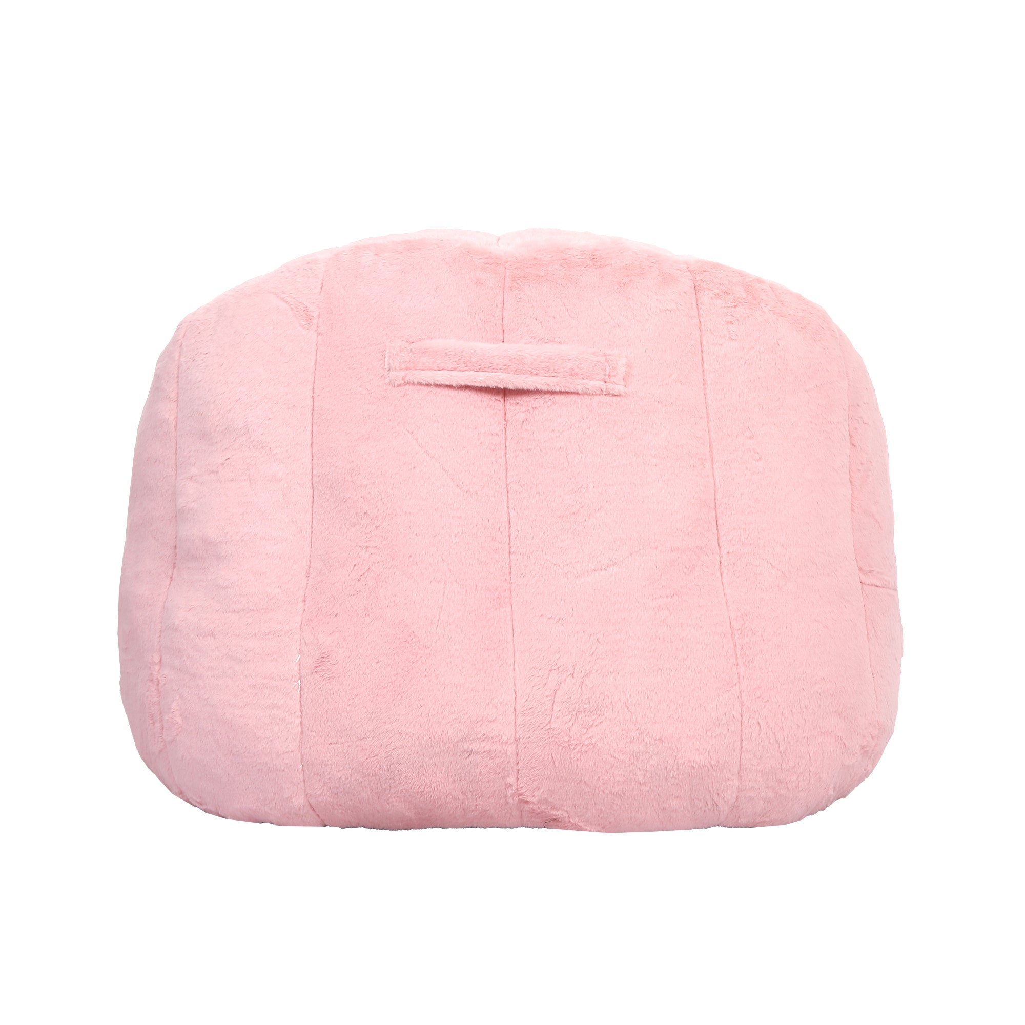 Pink faux fur bean bag lounger lifestyle photo