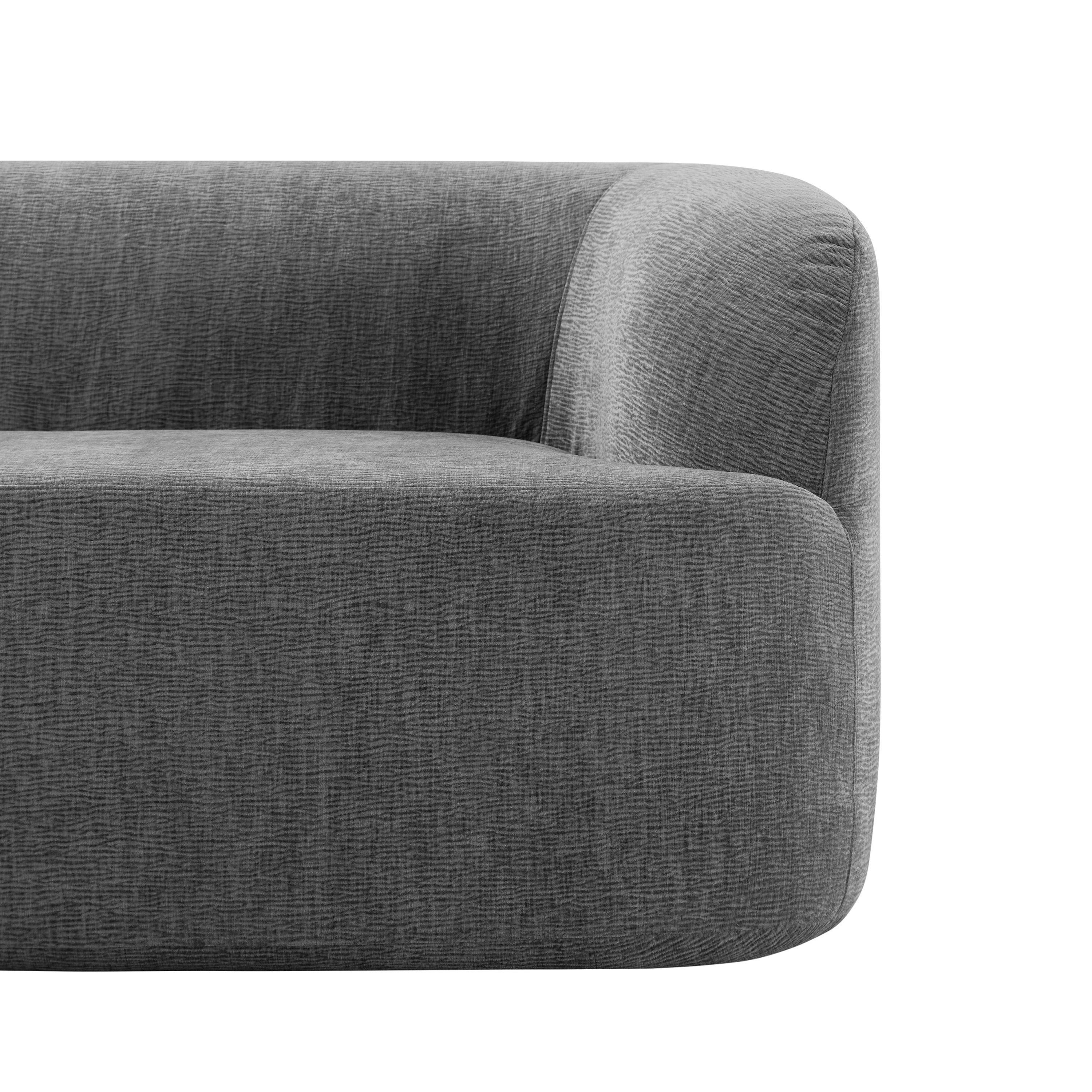Modern boneless sofa in apartment living room