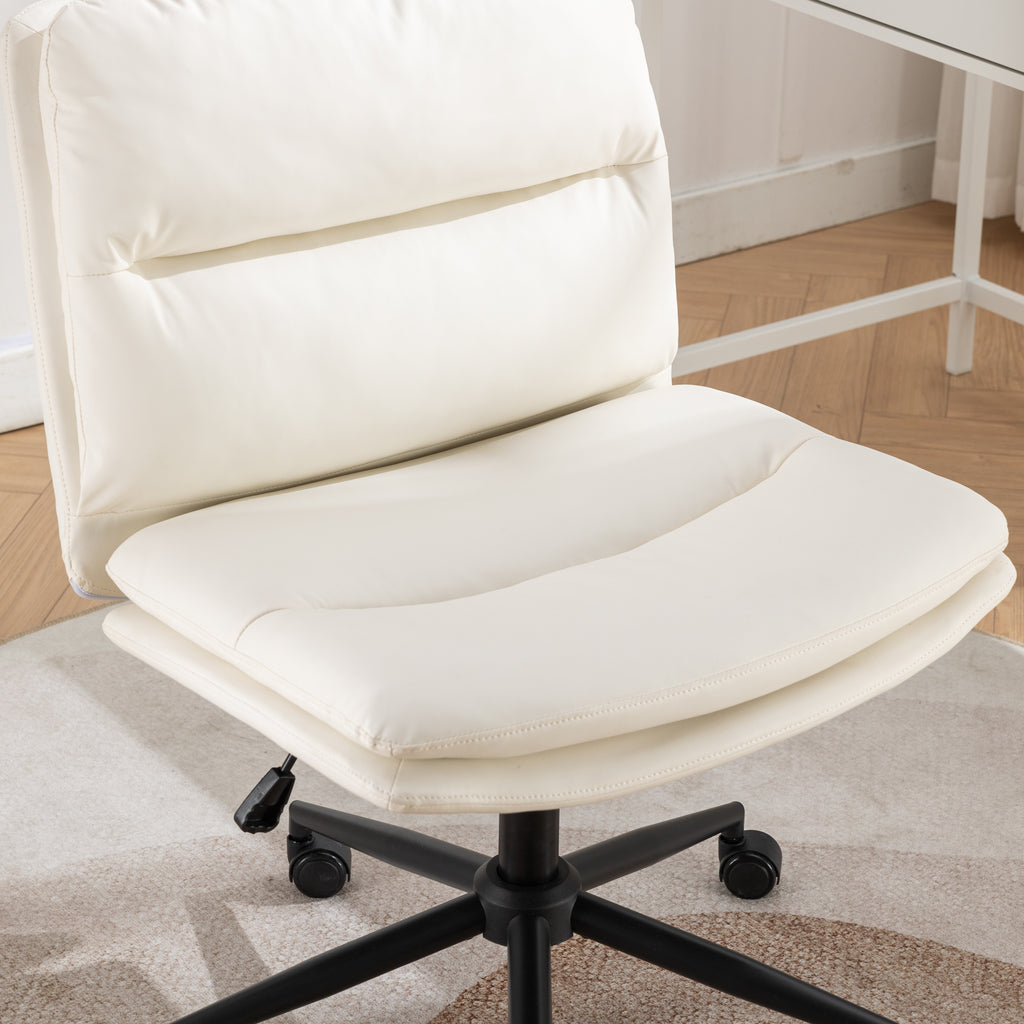 Wide seat criss-cross chair top view